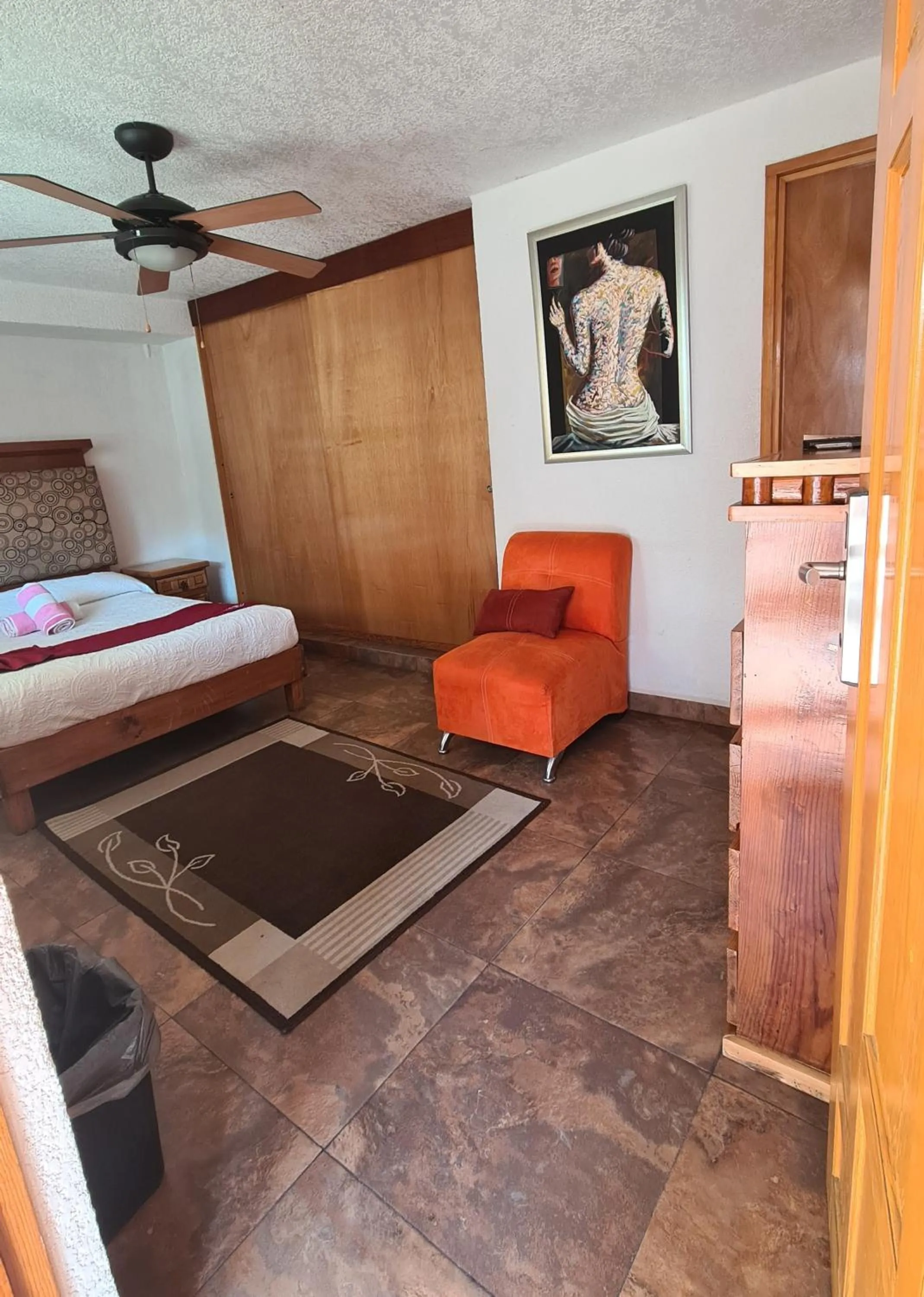 Bed in Hotel Leyenda del Tepozteco