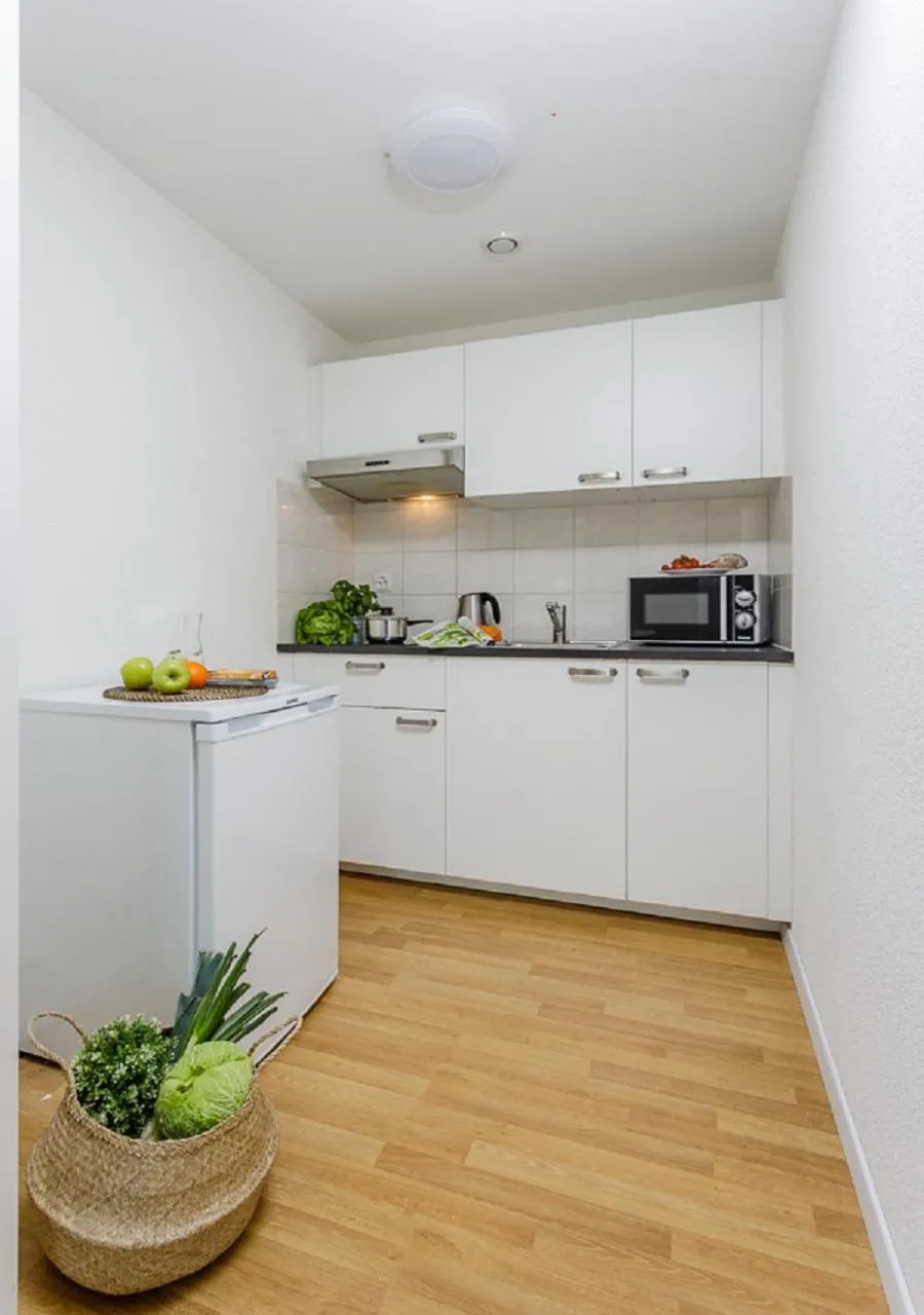Kitchen or kitchenette in Rent a Home Delsbergerallee - Self Check-In