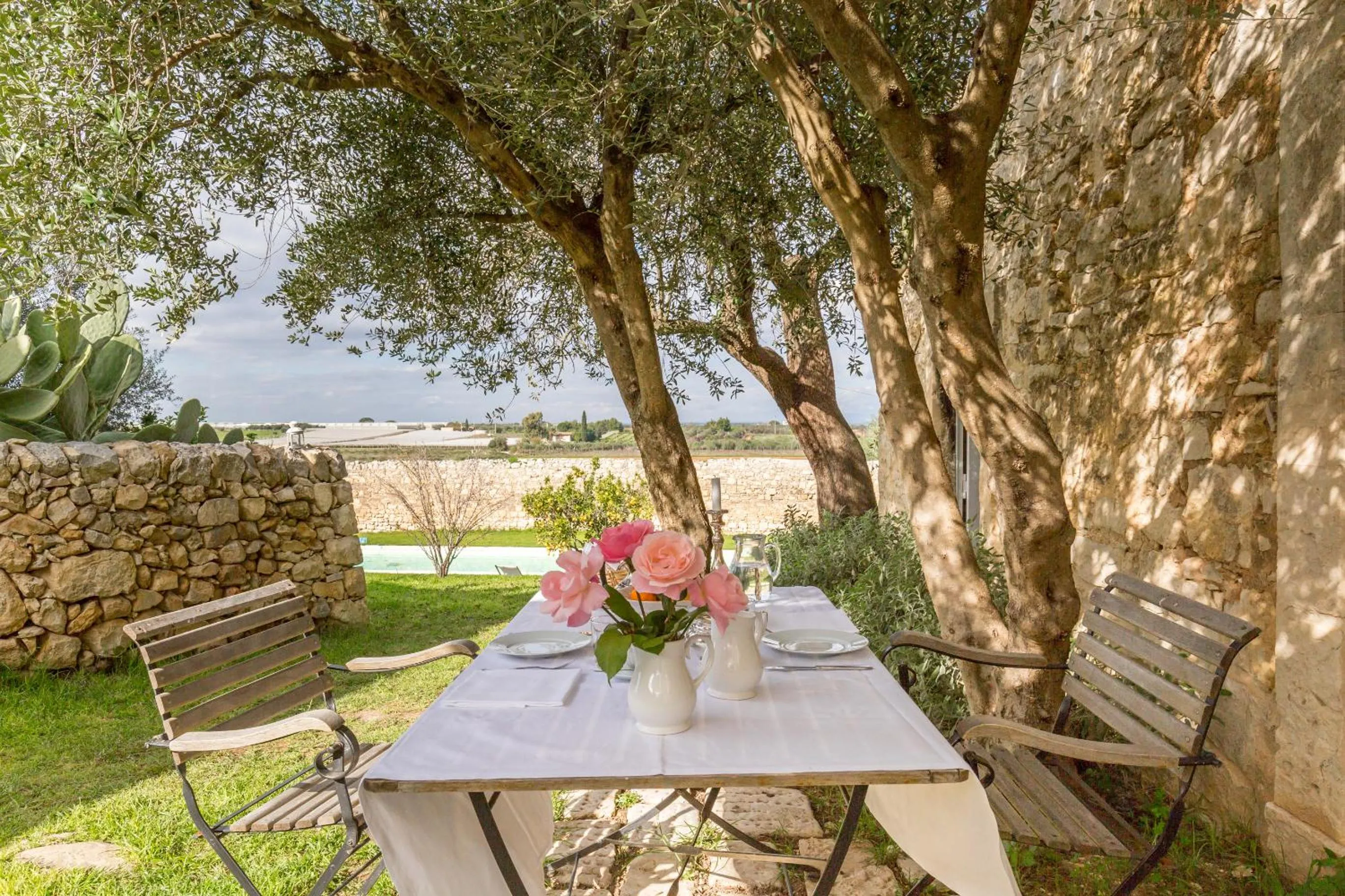 Garden view in Baglio Occhipinti