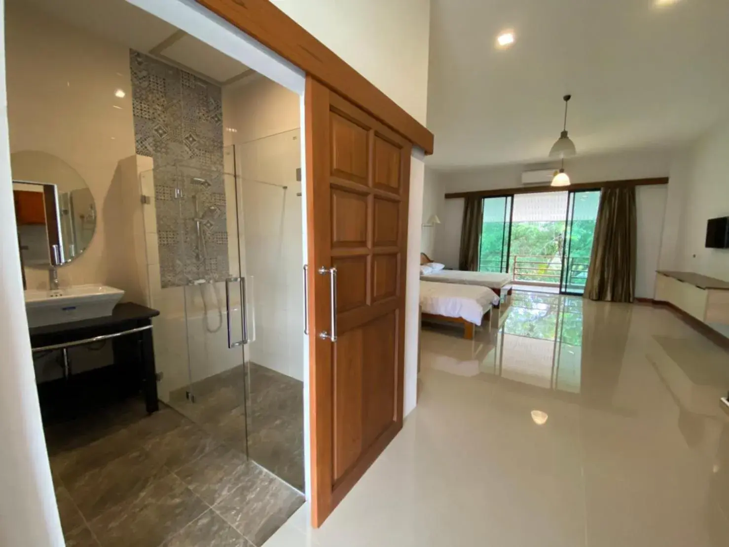 Bed in Damnoen Care Resort Bed in Damnoen Care Resort