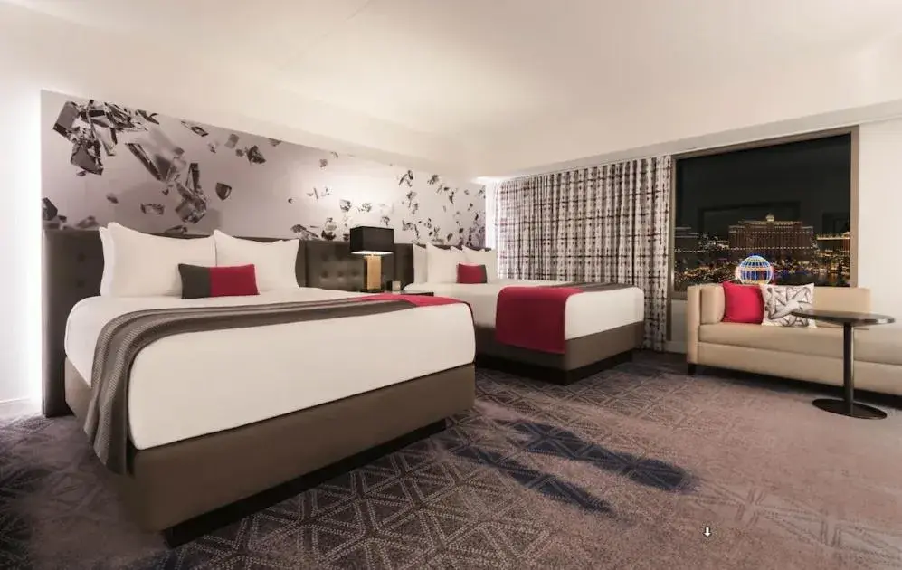 Ultra Panorama Suite 1 King Bed + 2 Queen Bedroom, Strip View in Planet Hollywood Resort & Casino by Suiteness Ultra Panorama Suite 1 King Bed + 2 Queen Bedroom, Strip View in Planet Hollywood Resort & Casino by Suiteness