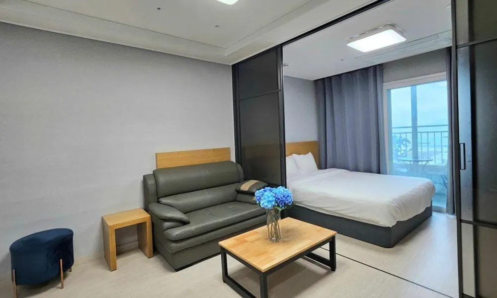Bed in Firstcity Hotel YEOSU