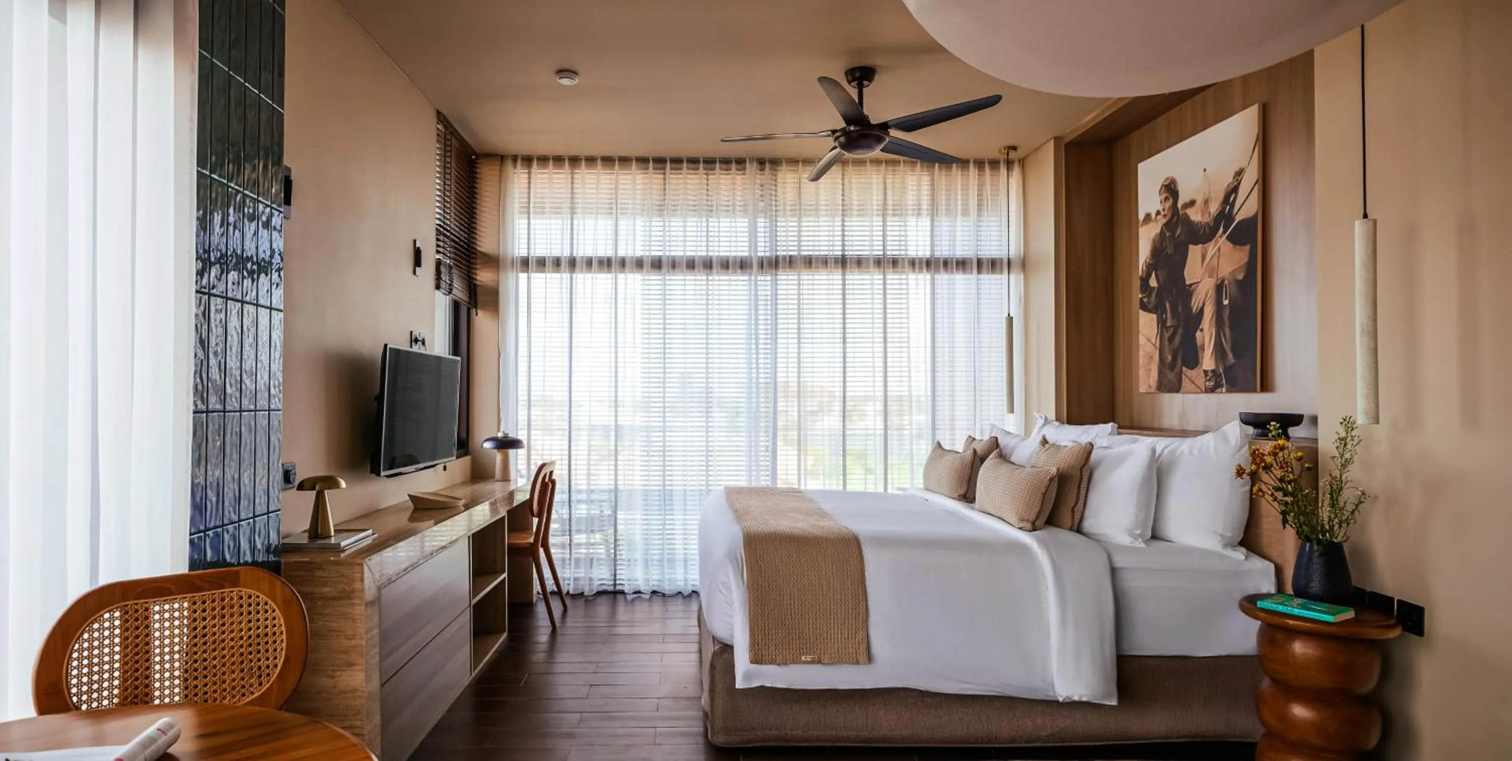 Communal lounge/ TV room in Aviator Bali