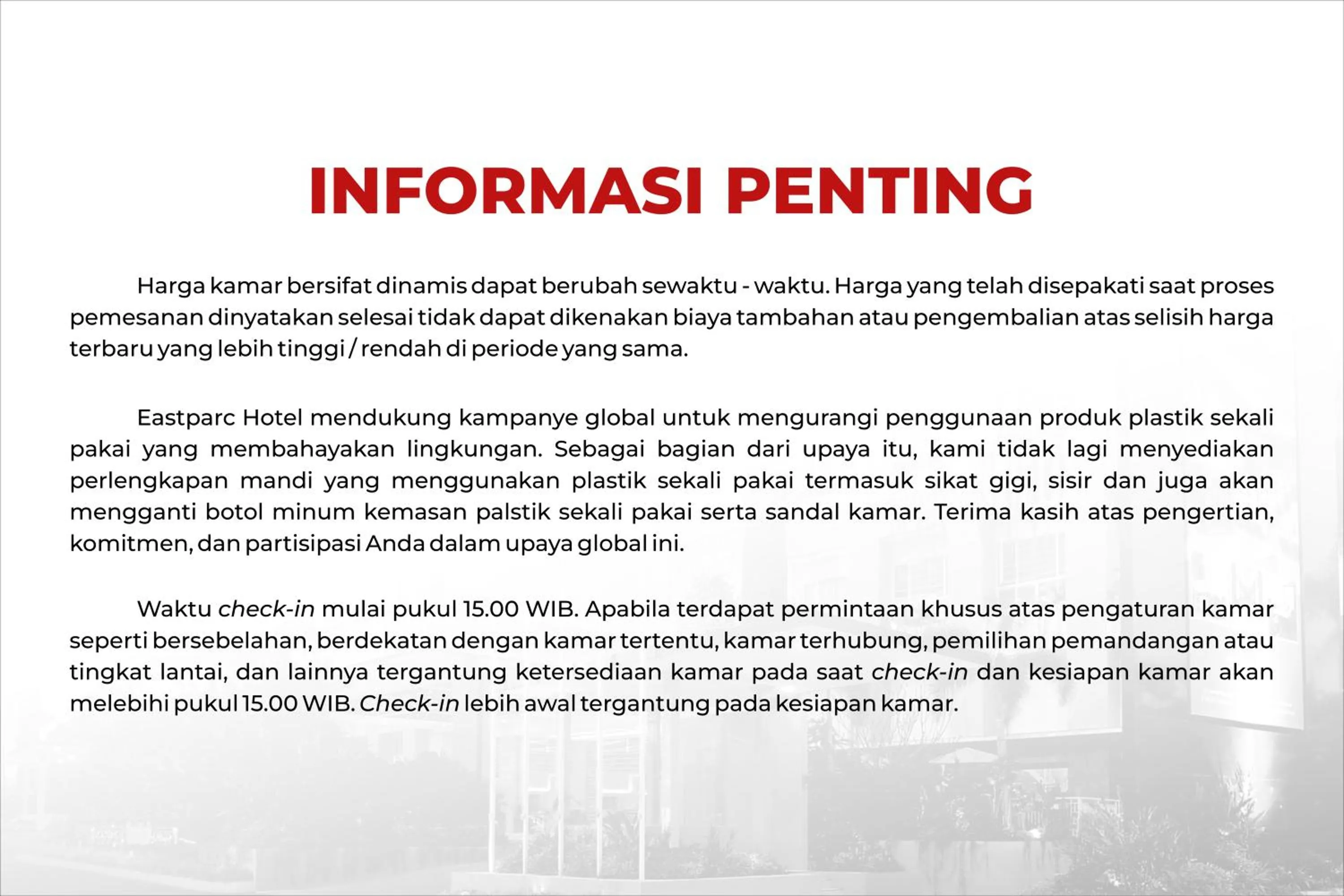 Property building in Eastparc Hotel Yogyakarta