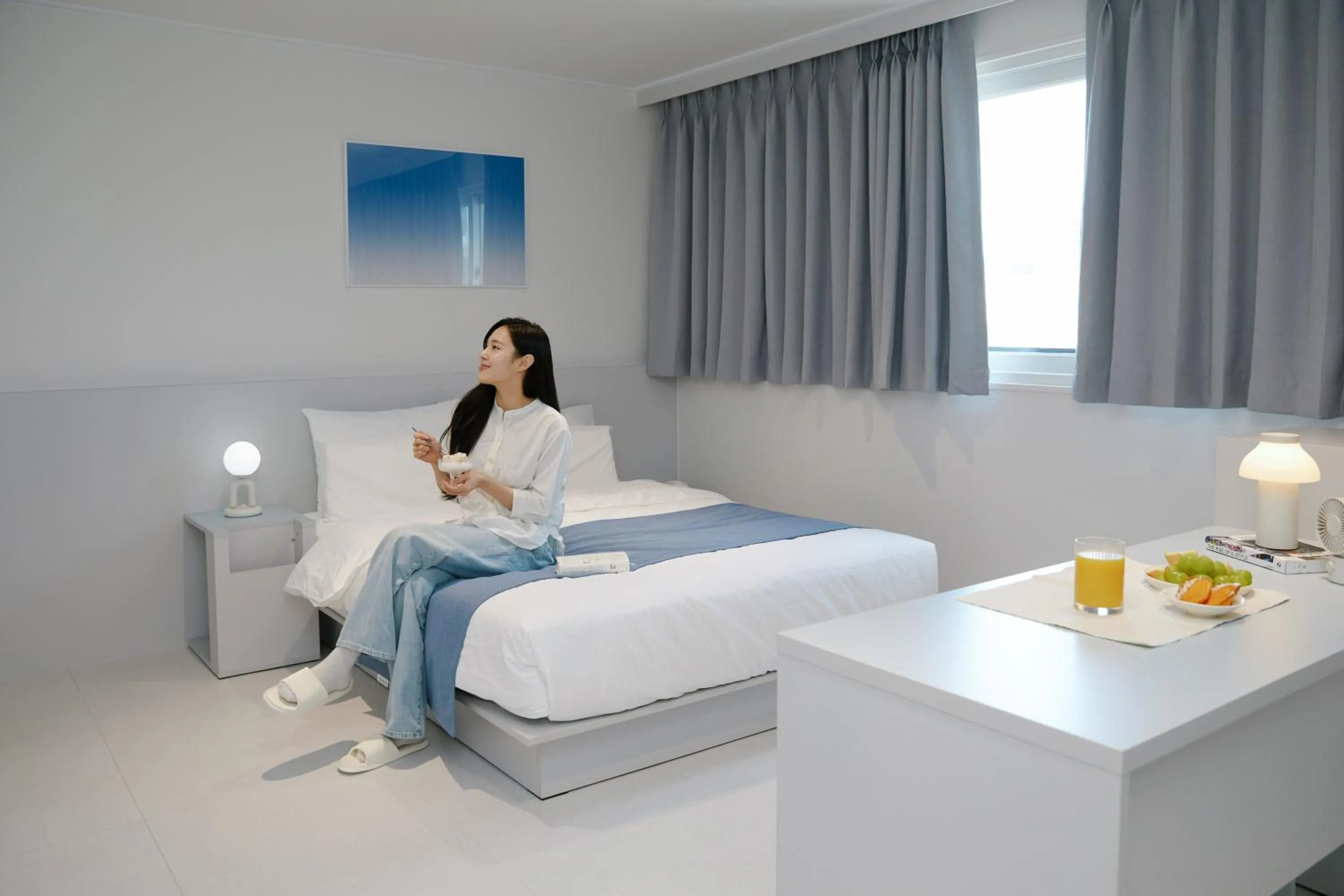 Bed in Aank Air Hotel Gapyeong