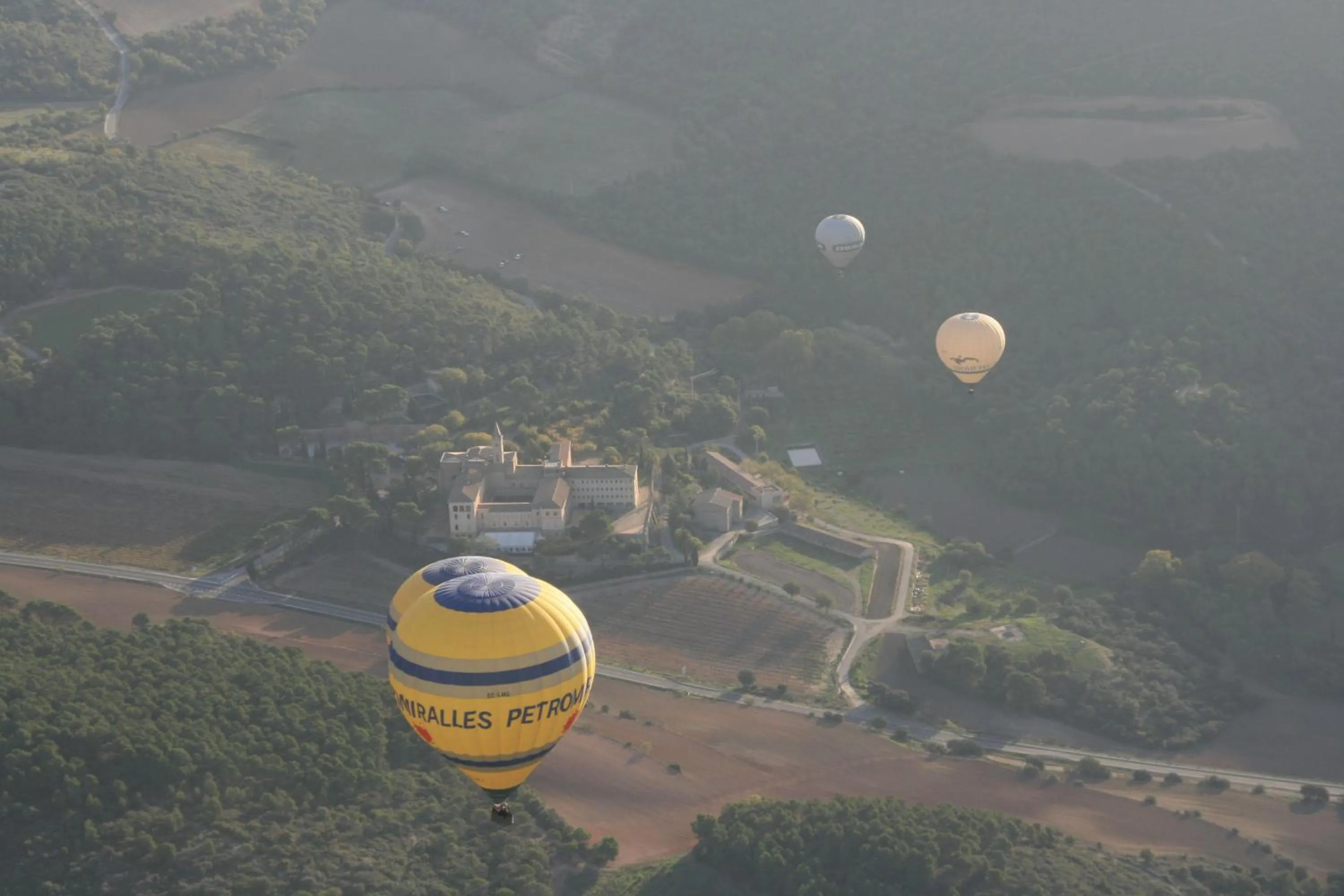 Bird's eye view in Monestir de Les Avellanes