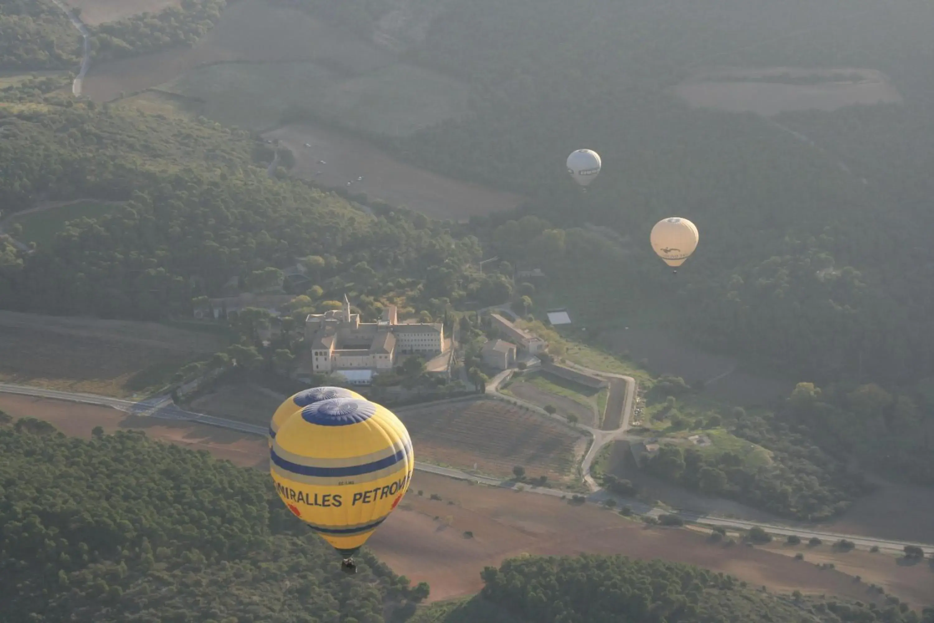 Bird's eye view in Monestir de Les Avellanes Bird's eye view in Monestir de Les Avellanes