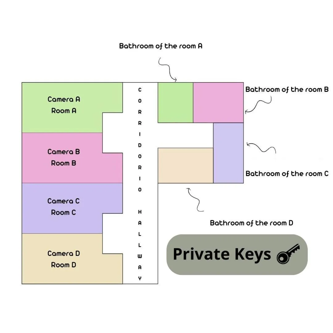 Floor plan in Ostello di Vicenza