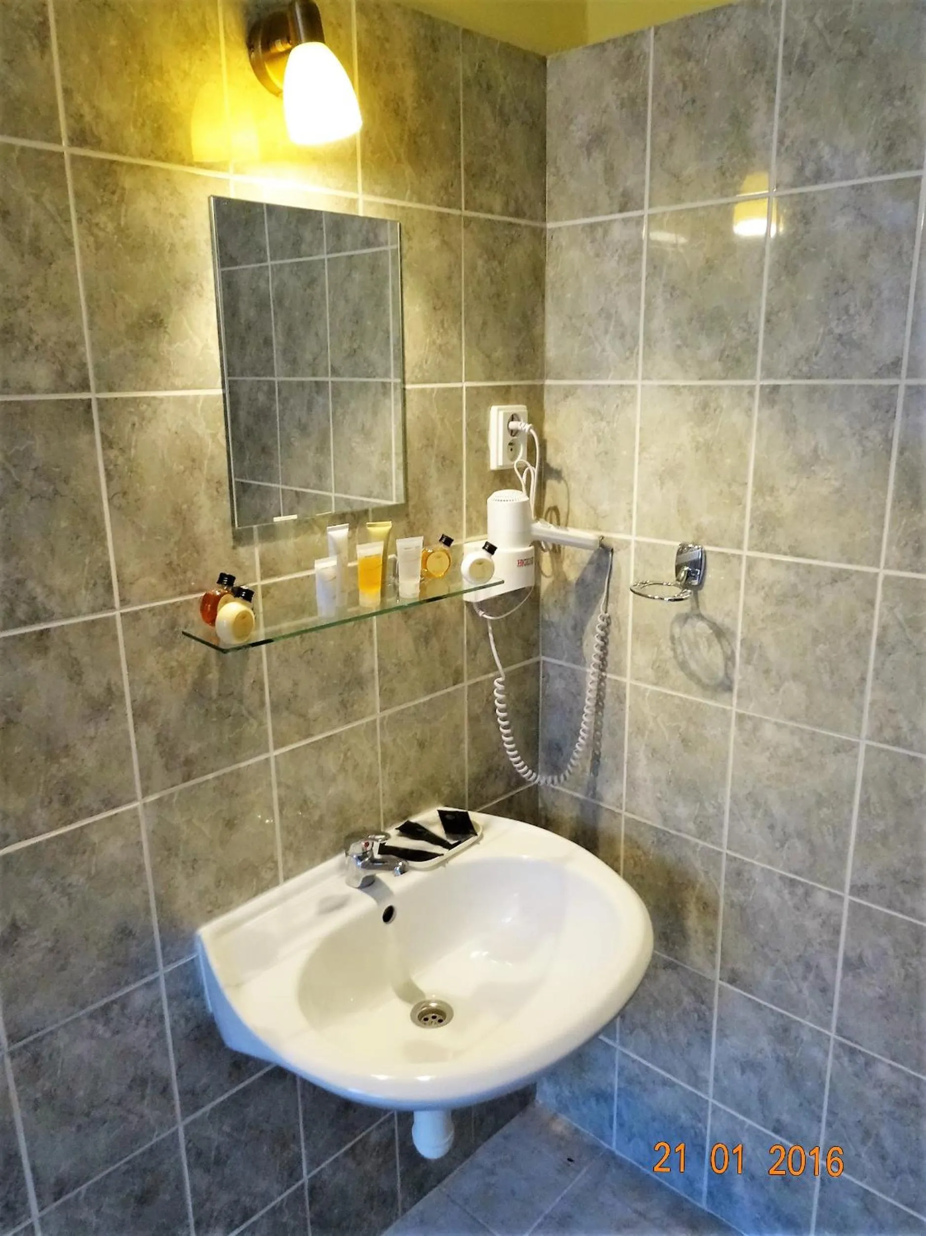 Bathroom in Hotel U dvou zlatých klíčů