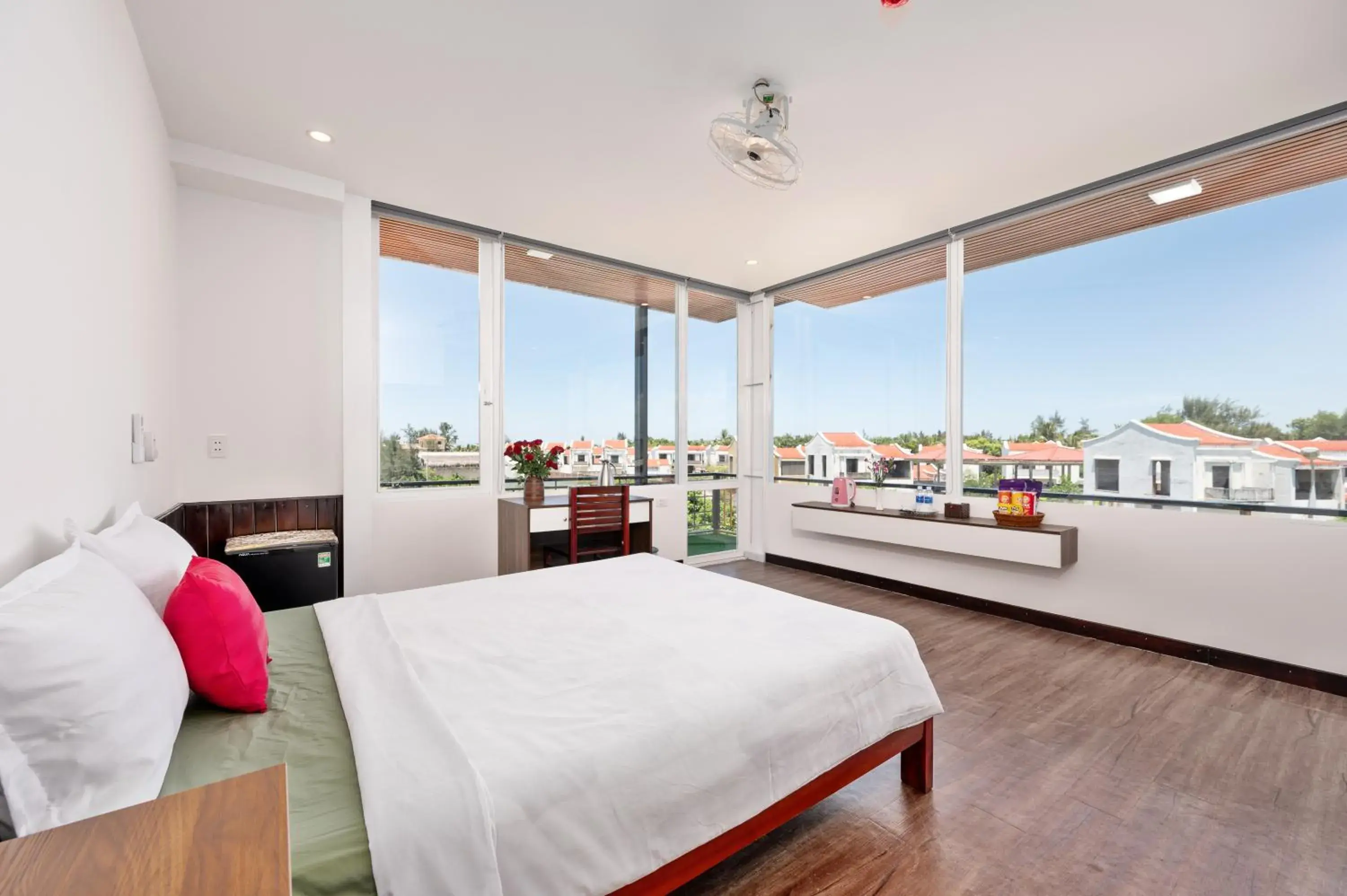 Bed in Hestia HaMy Beach House Bed in Hestia HaMy Beach House