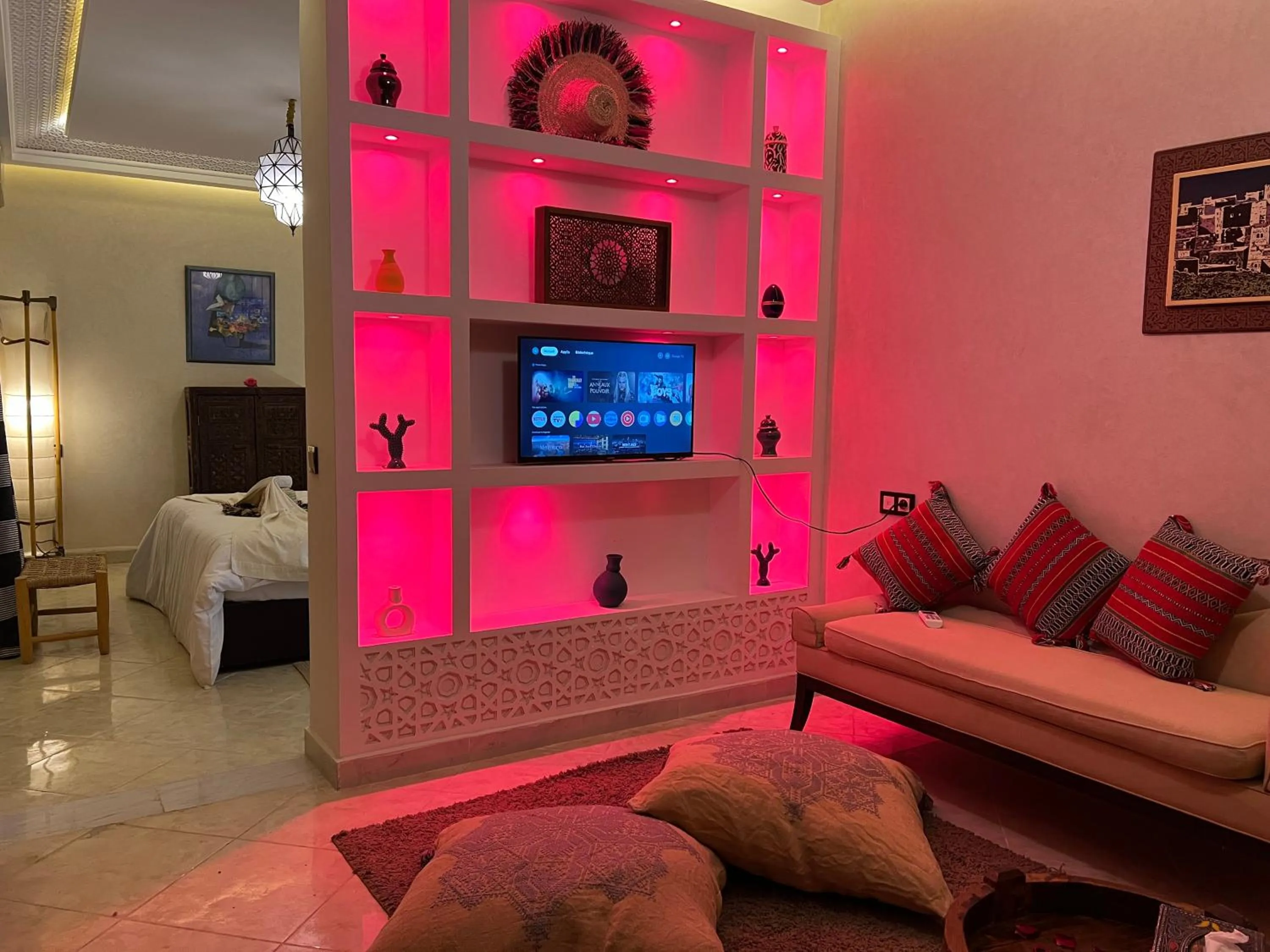 Communal lounge/ TV room in Riad Tislite & SPA