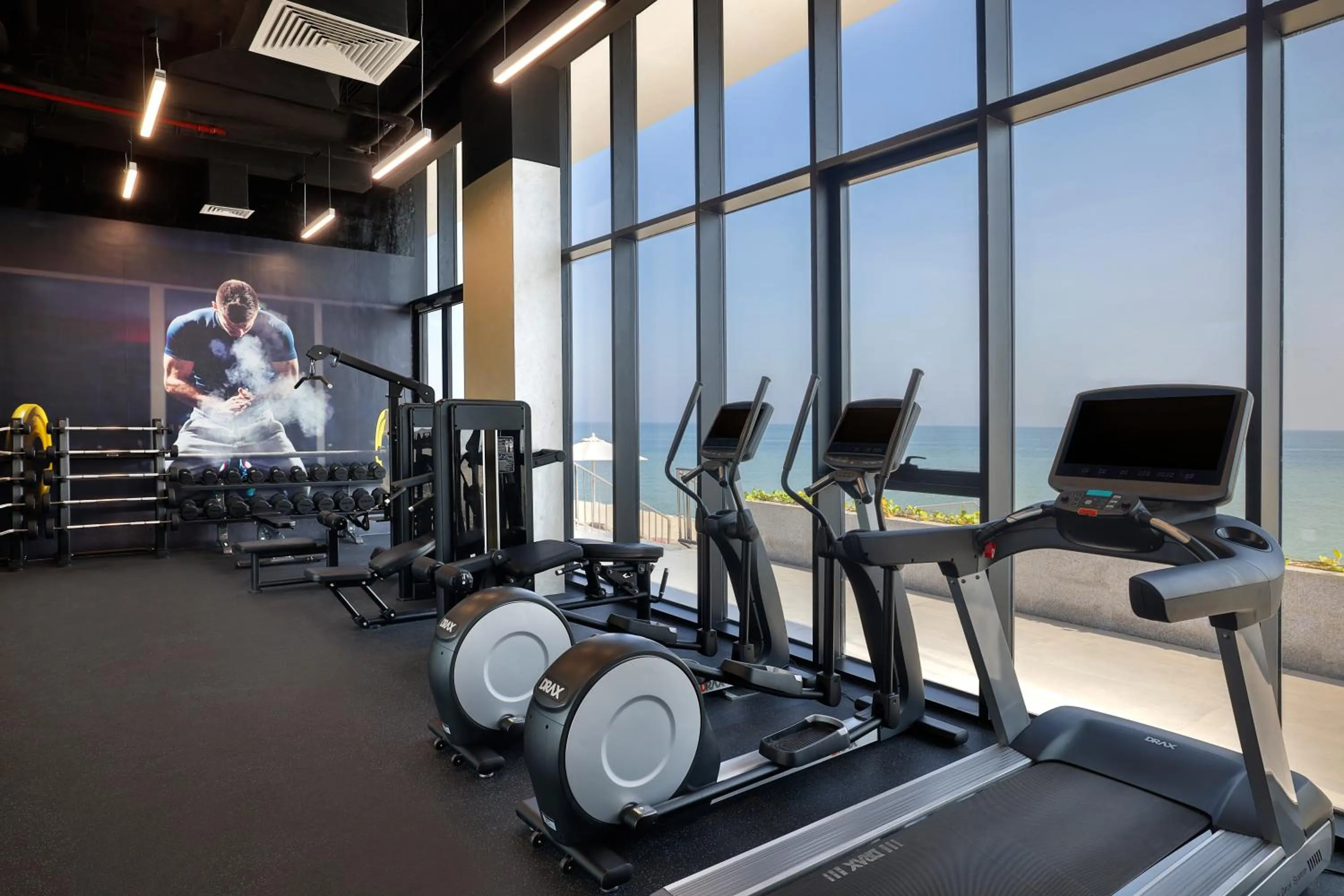 Fitness centre/facilities in Beach Bay Hotel Mirfa