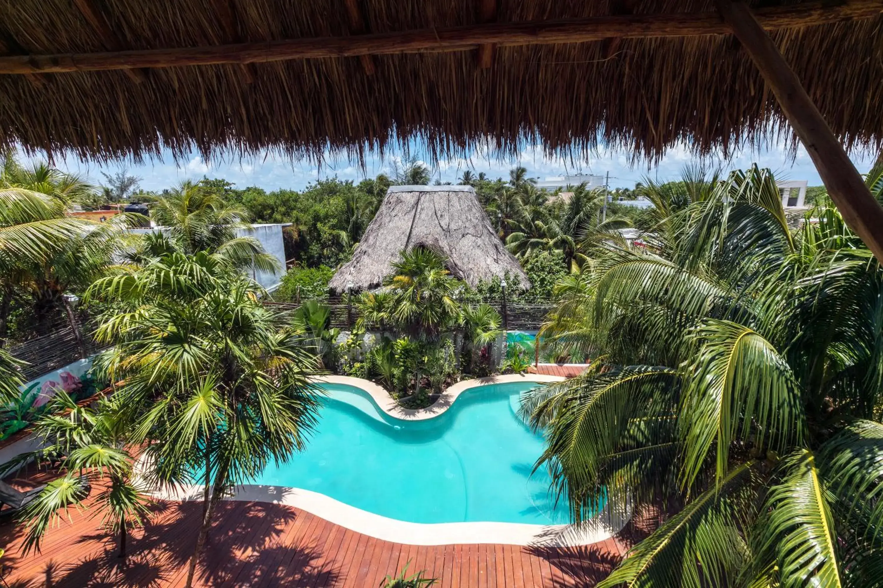 Swimming pool in La Palma Holbox Swimming pool in La Palma Holbox