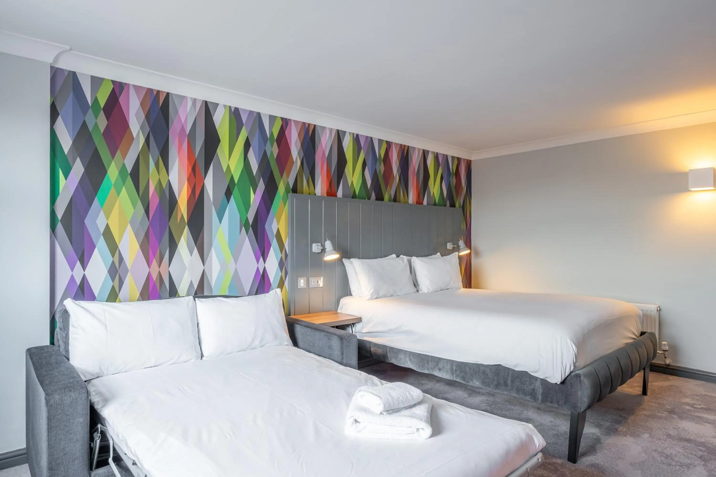 Bedroom, Bed in Village Hotel Chester St David's