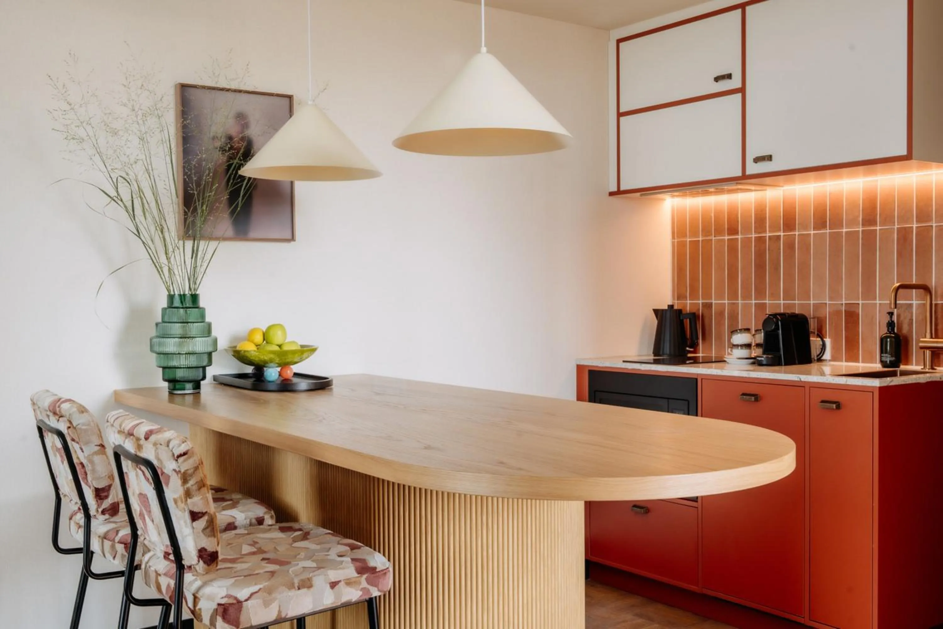 Kitchen or kitchenette in De Plesman Hotel The Hague