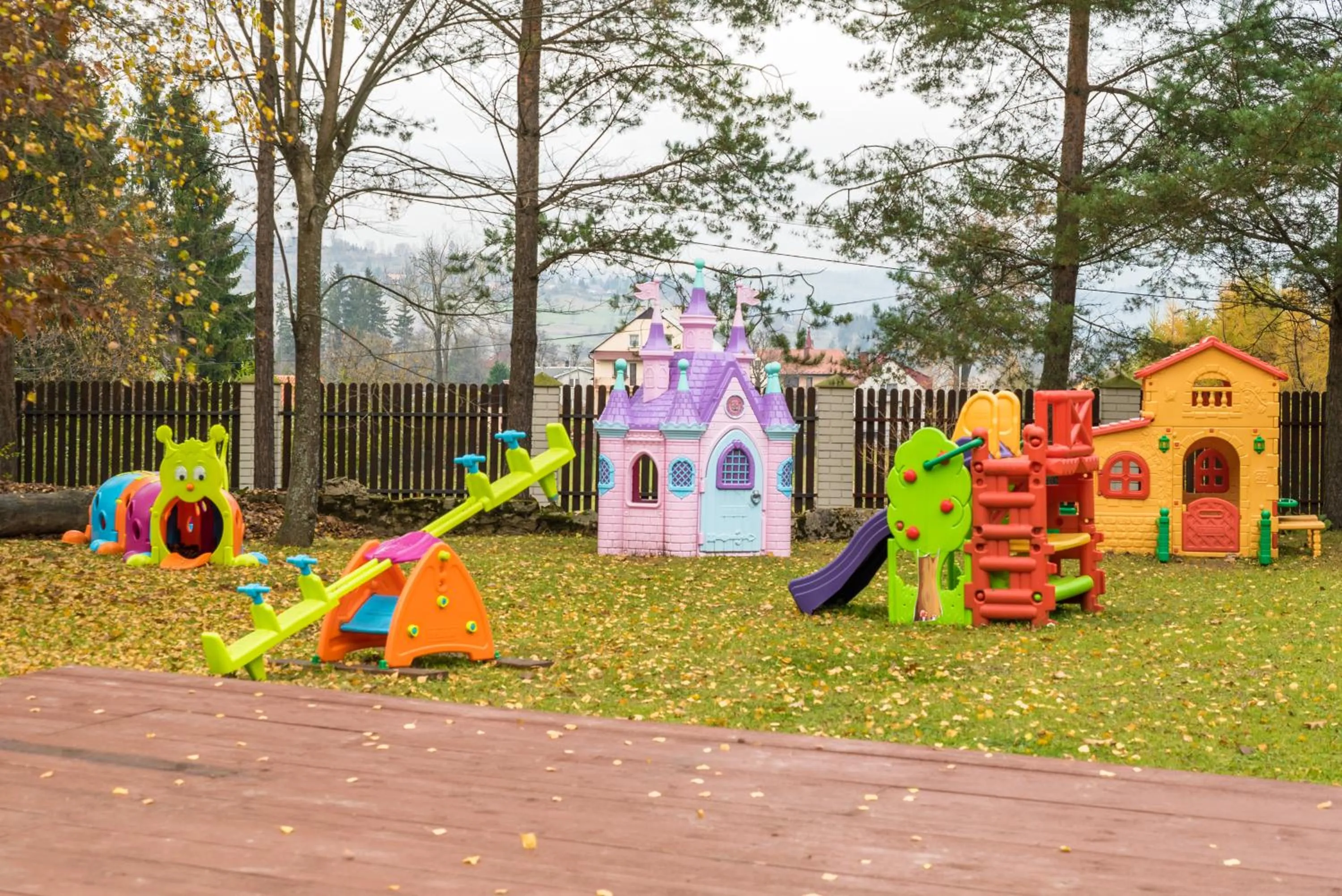 Children play ground in Dworek Szwajcaria