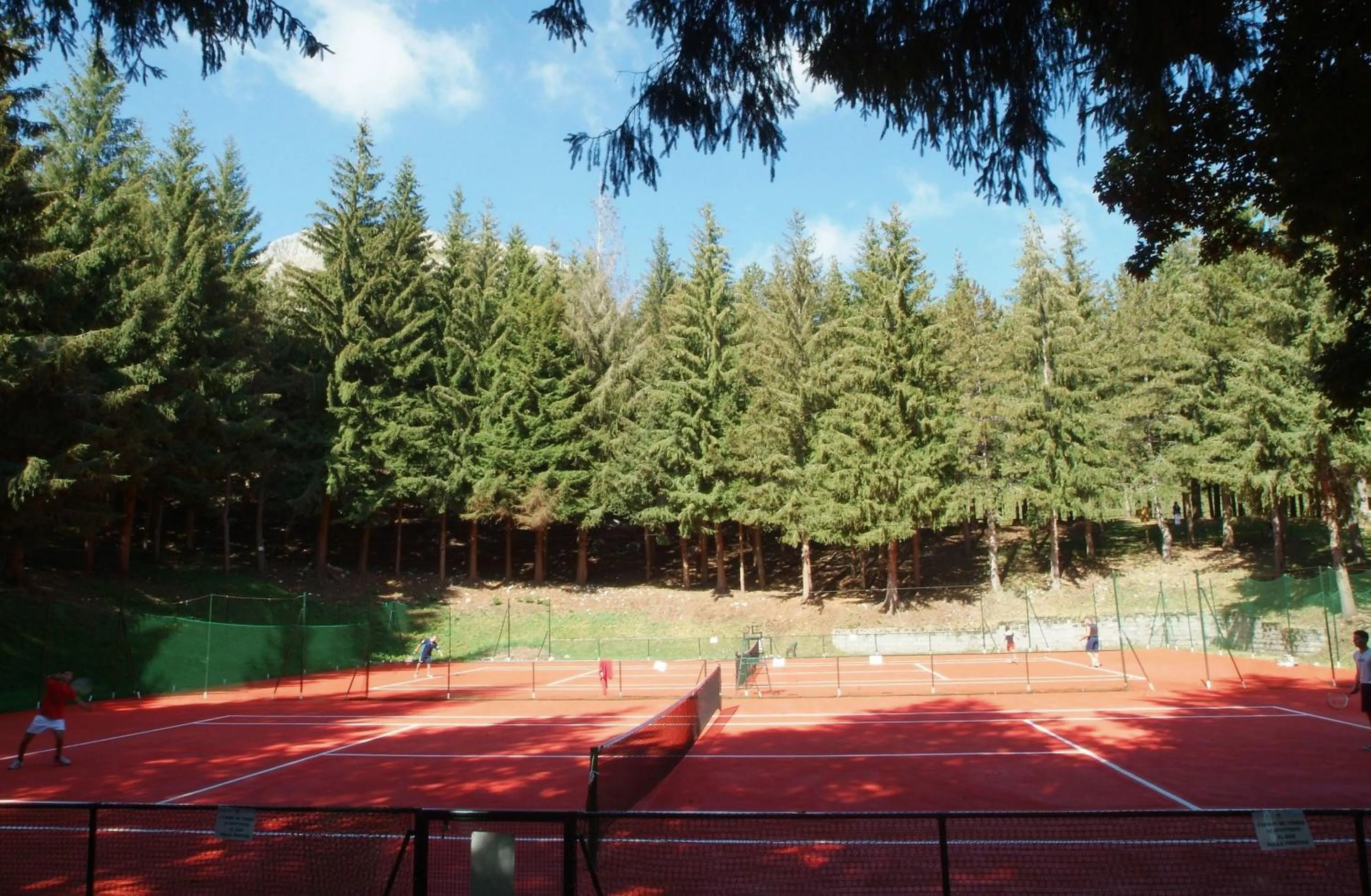 Tennis court in La Pinetina