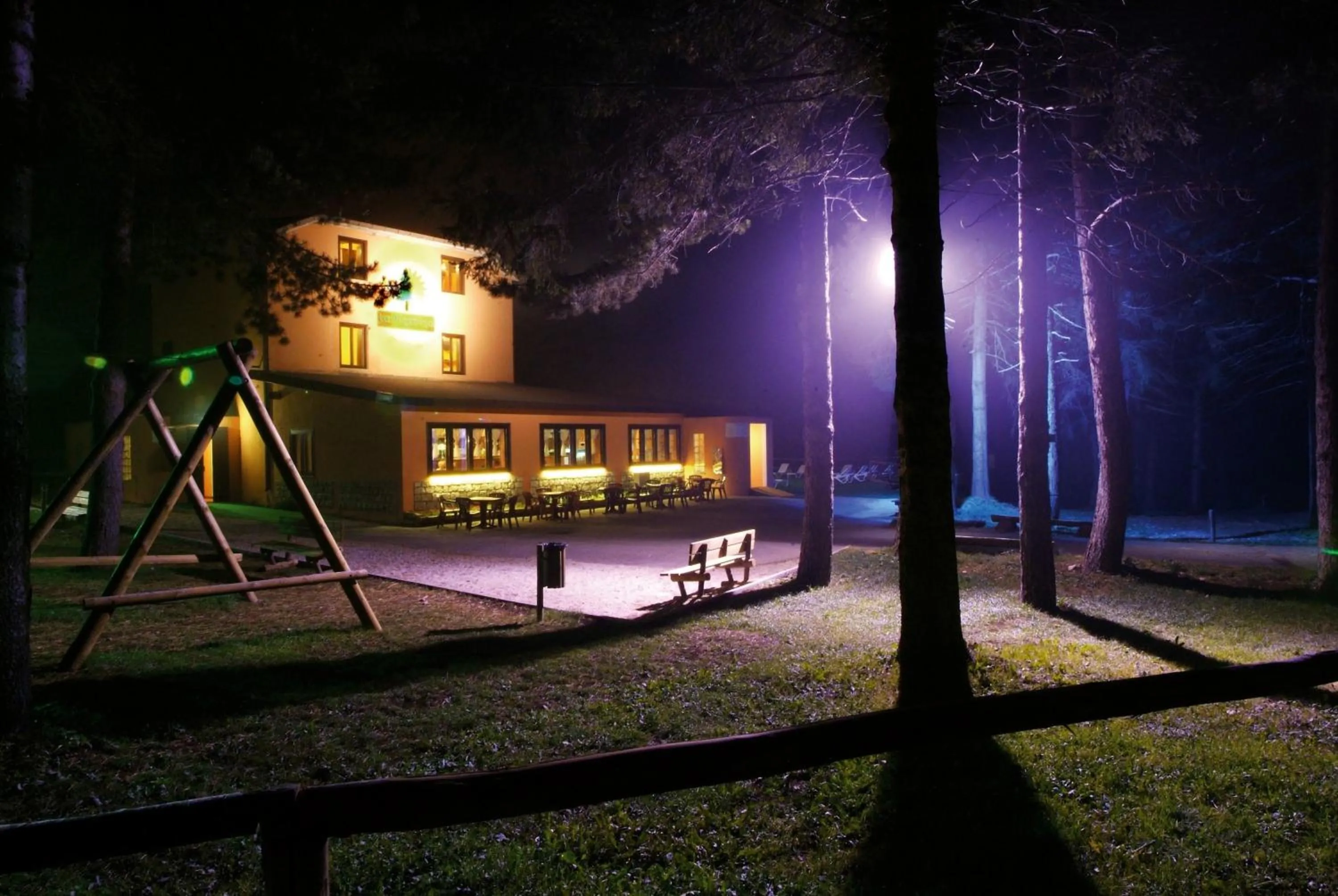 Facade/entrance in La Pinetina