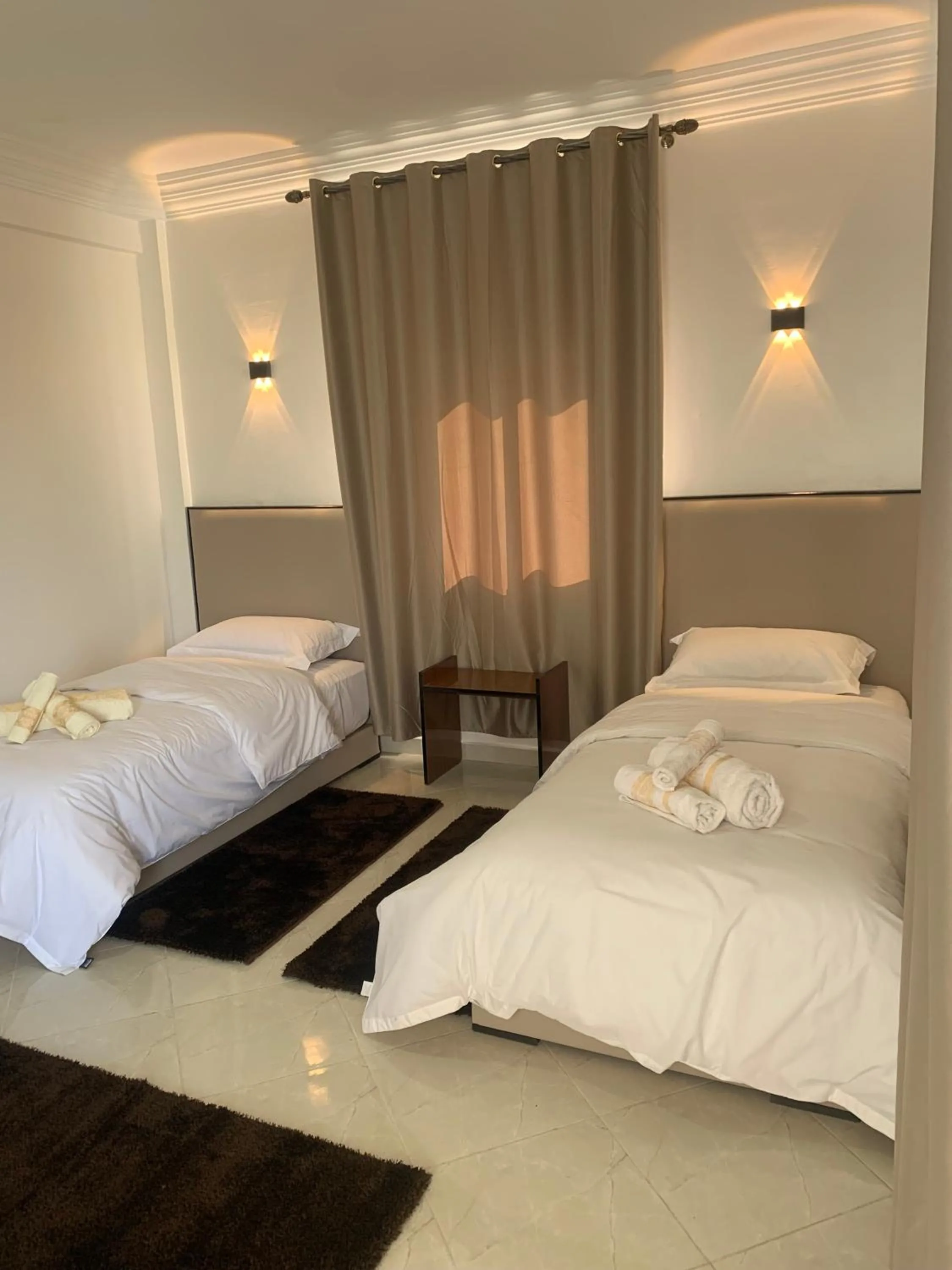 Bed in Hôtel Moukawama Restaurant & SPA Dakhla