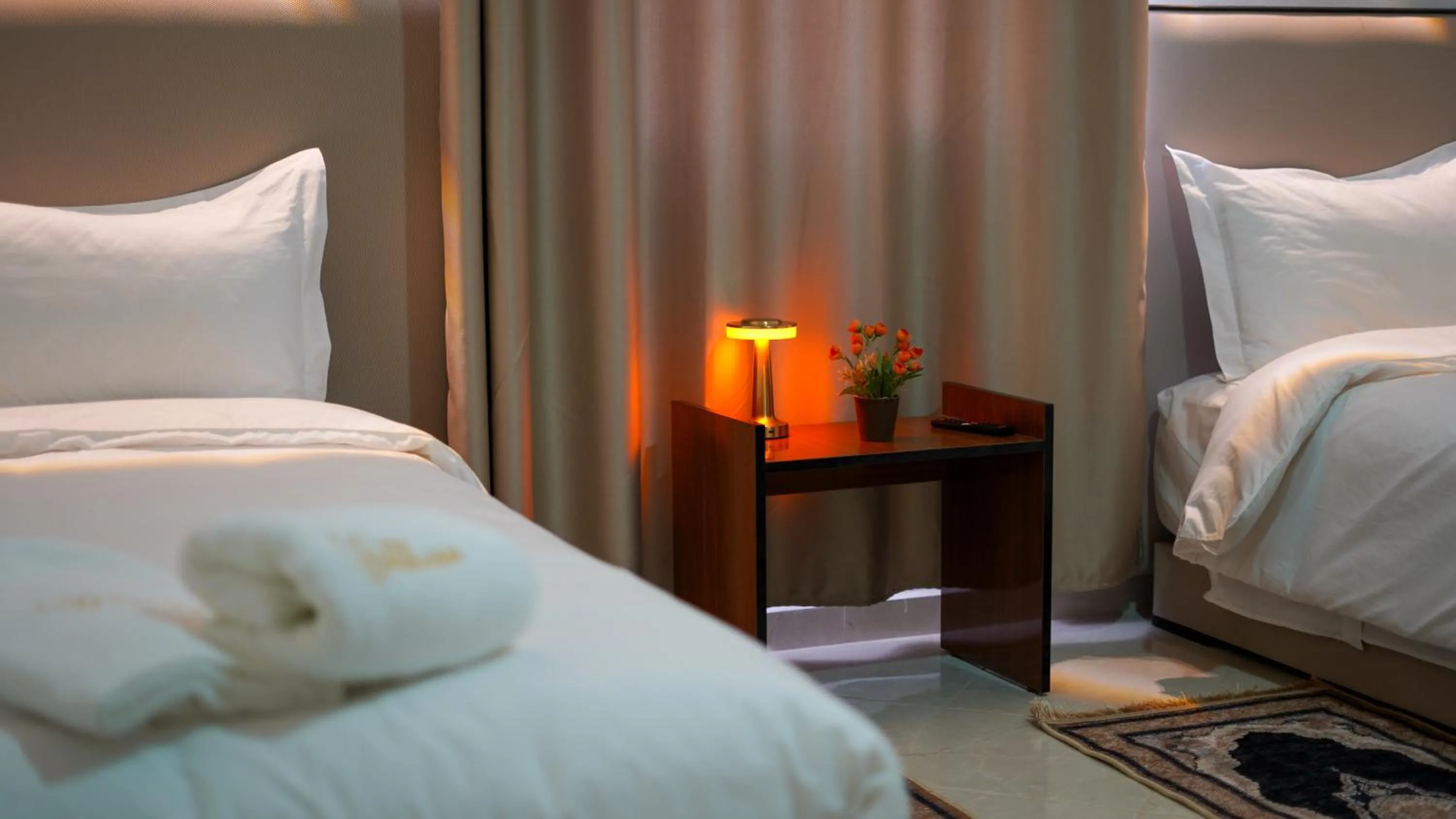 Bed in Hôtel Moukawama Restaurant & SPA Dakhla