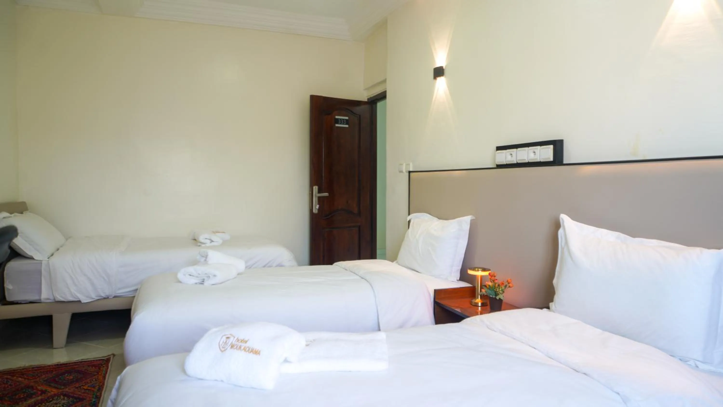 Bed in Hôtel Moukawama Restaurant & SPA Dakhla