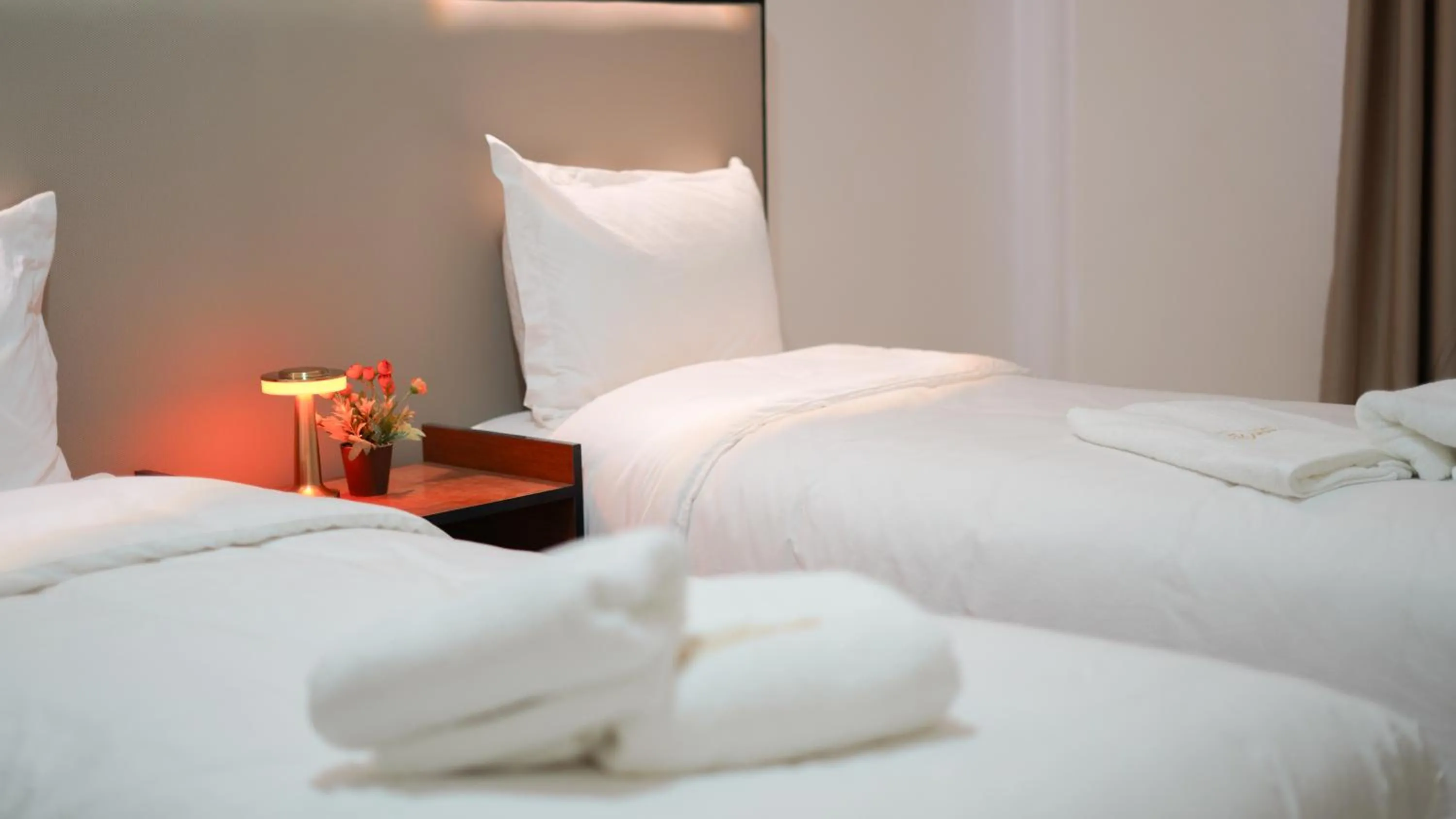 Bed in Hôtel Moukawama Restaurant & SPA Dakhla