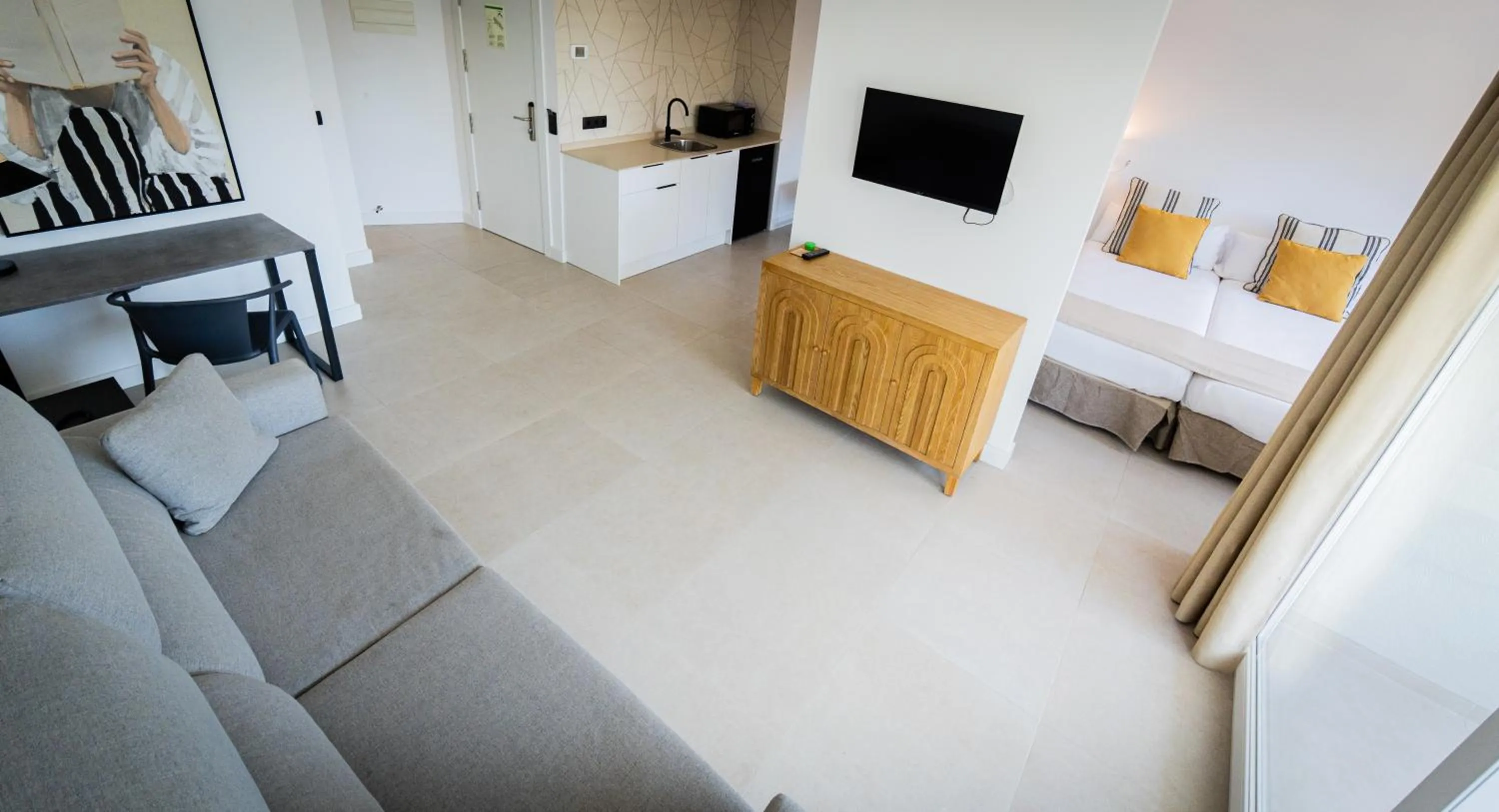 Area and facilities, Bed in Apartamentos Vistasol