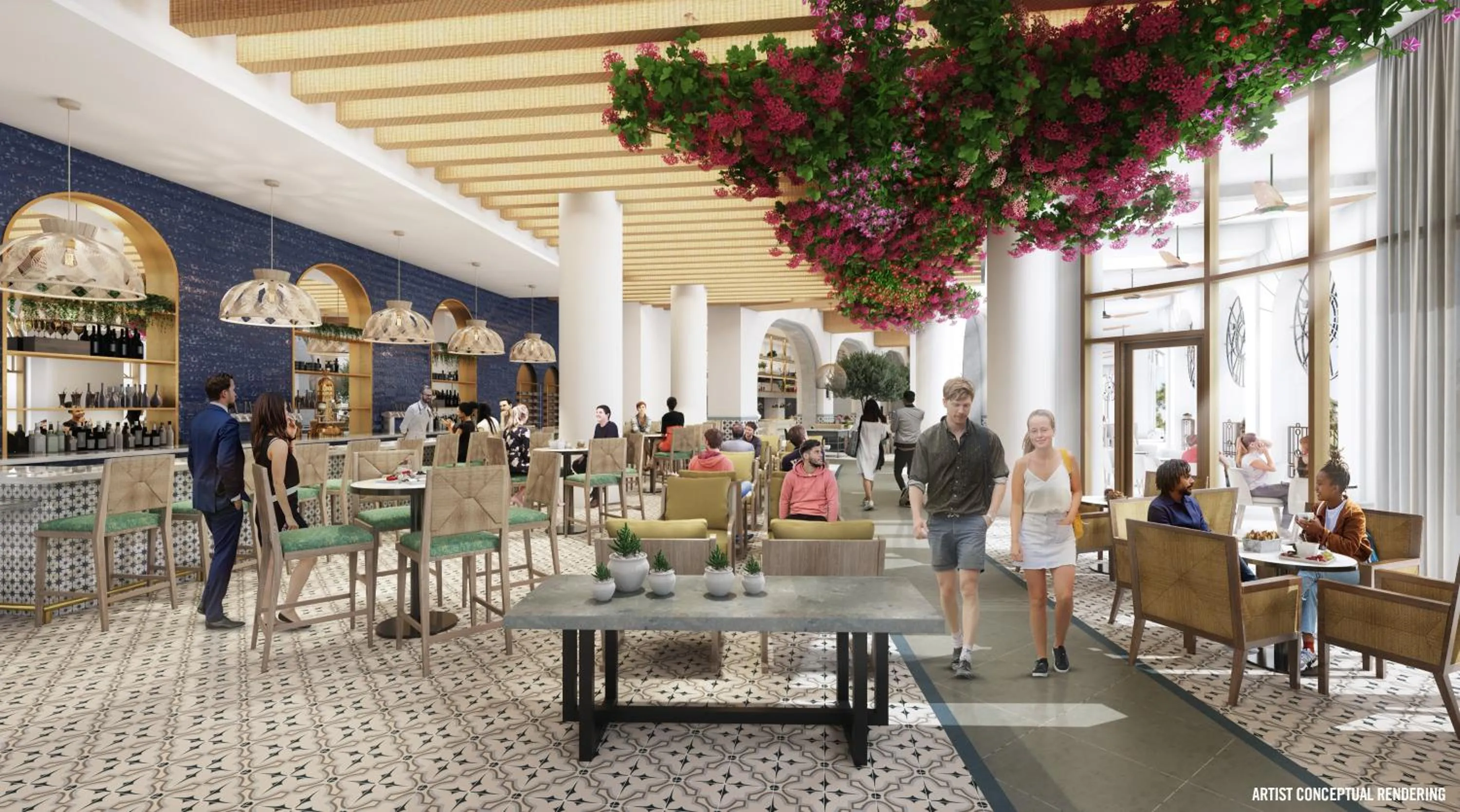 Lounge or bar in Universal's Helios Grand Hotel, a Loews Hotel