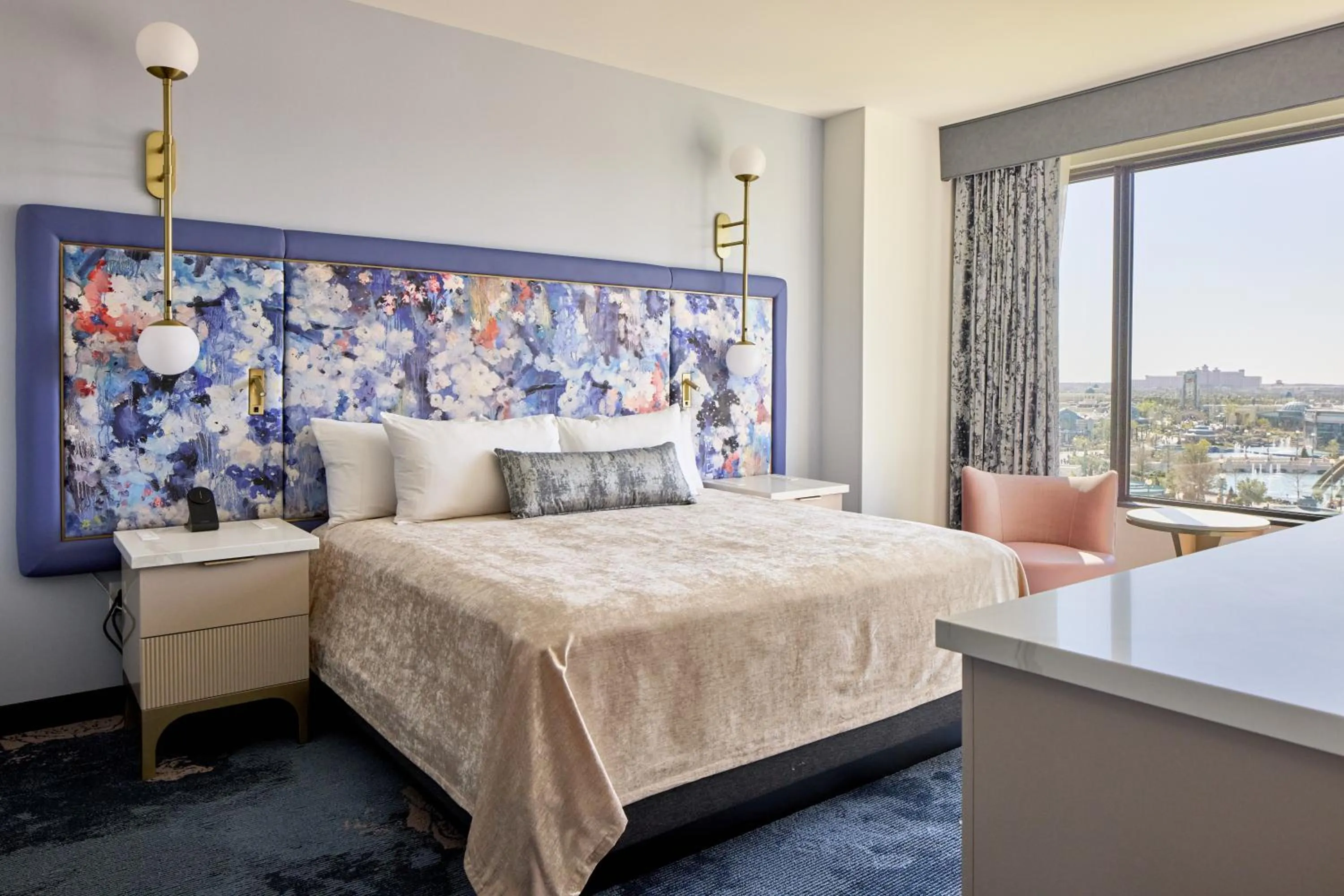 Bedroom, Bed in Universal's Helios Grand Hotel, a Loews Hotel