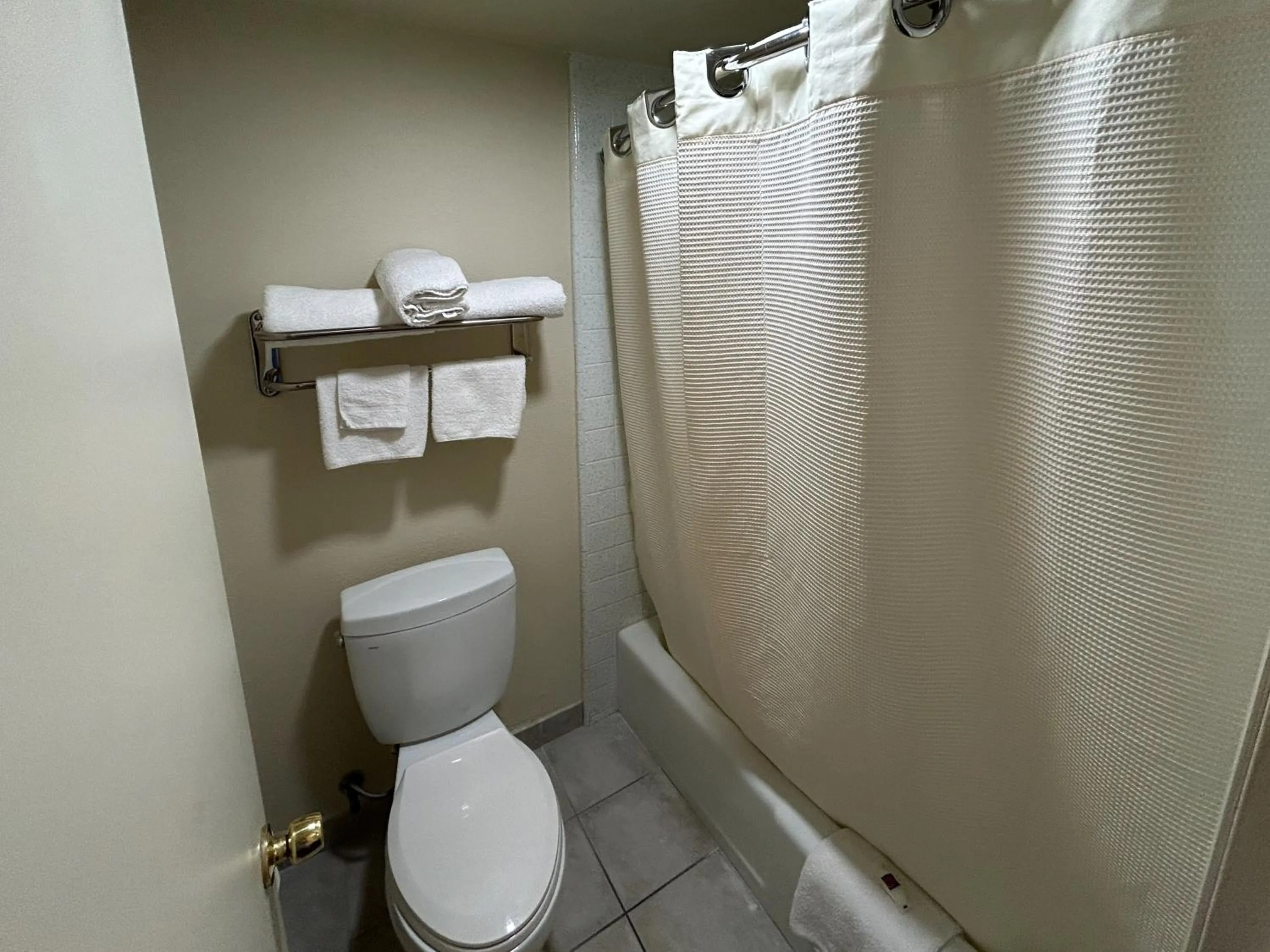 Bathroom in Studio 6 Suites Santa Ana, CA