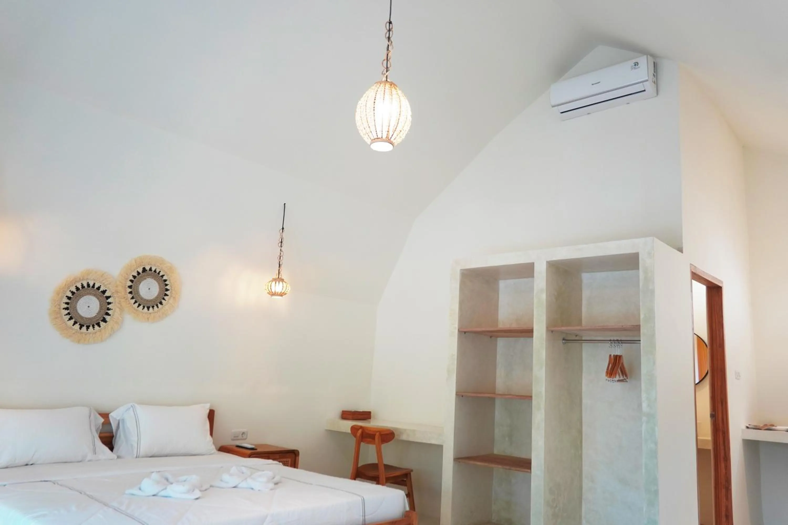 Seating area, Bed in Jungle Bungalows