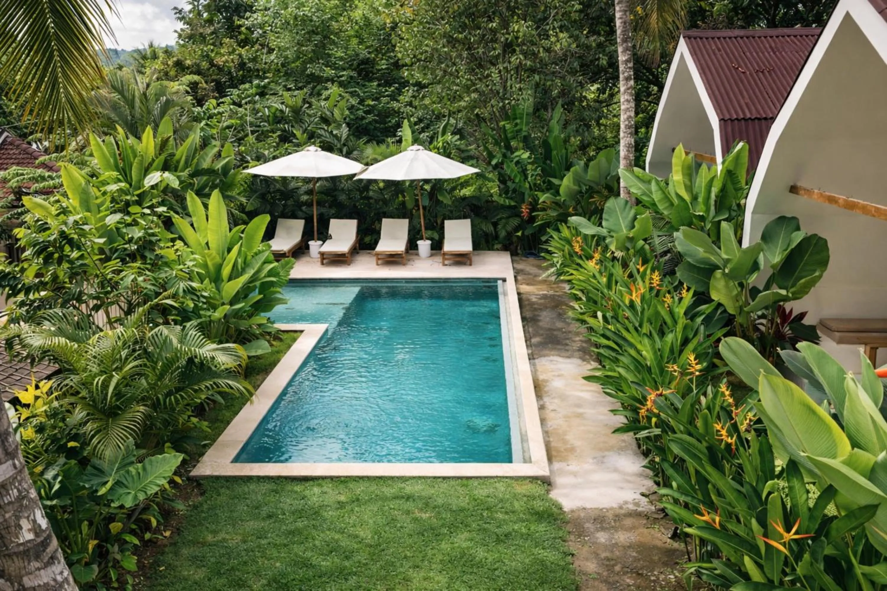 Swimming pool in Jungle Bungalows
