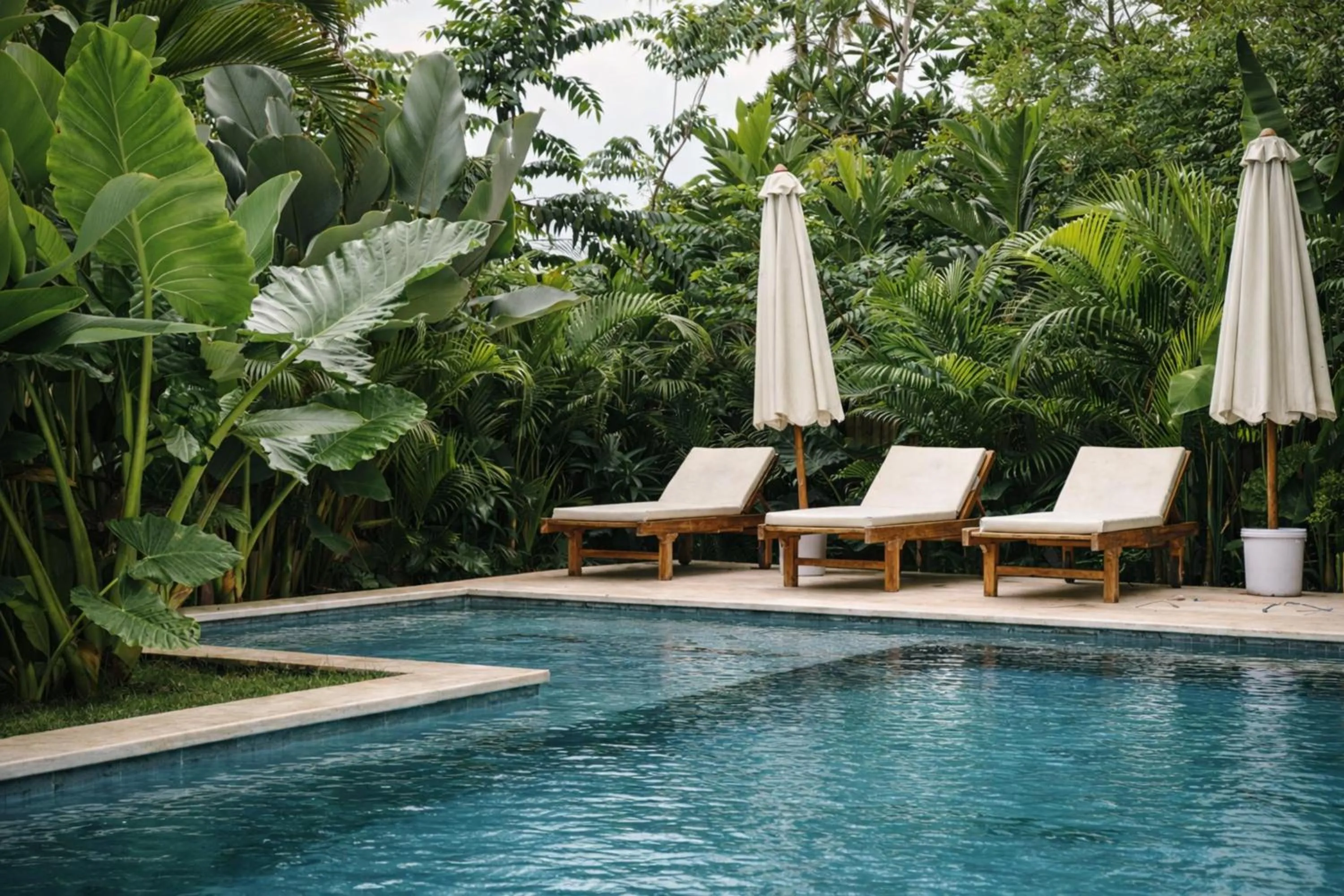 Swimming pool in Jungle Bungalows