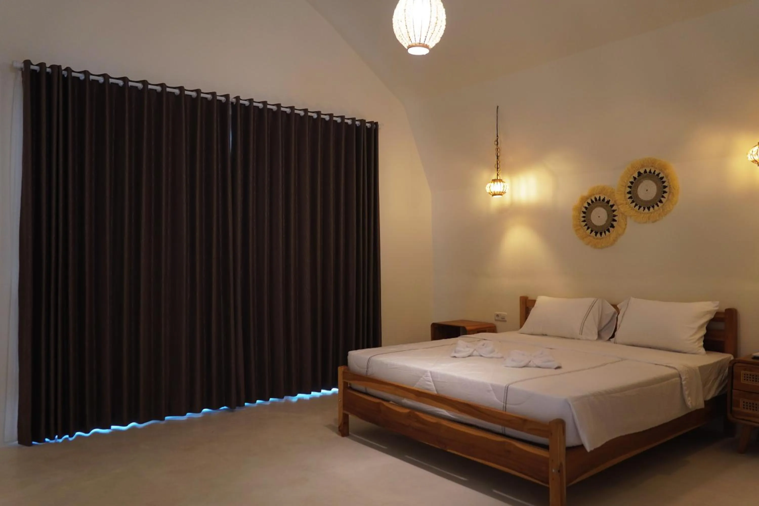Bed in Jungle Bungalows