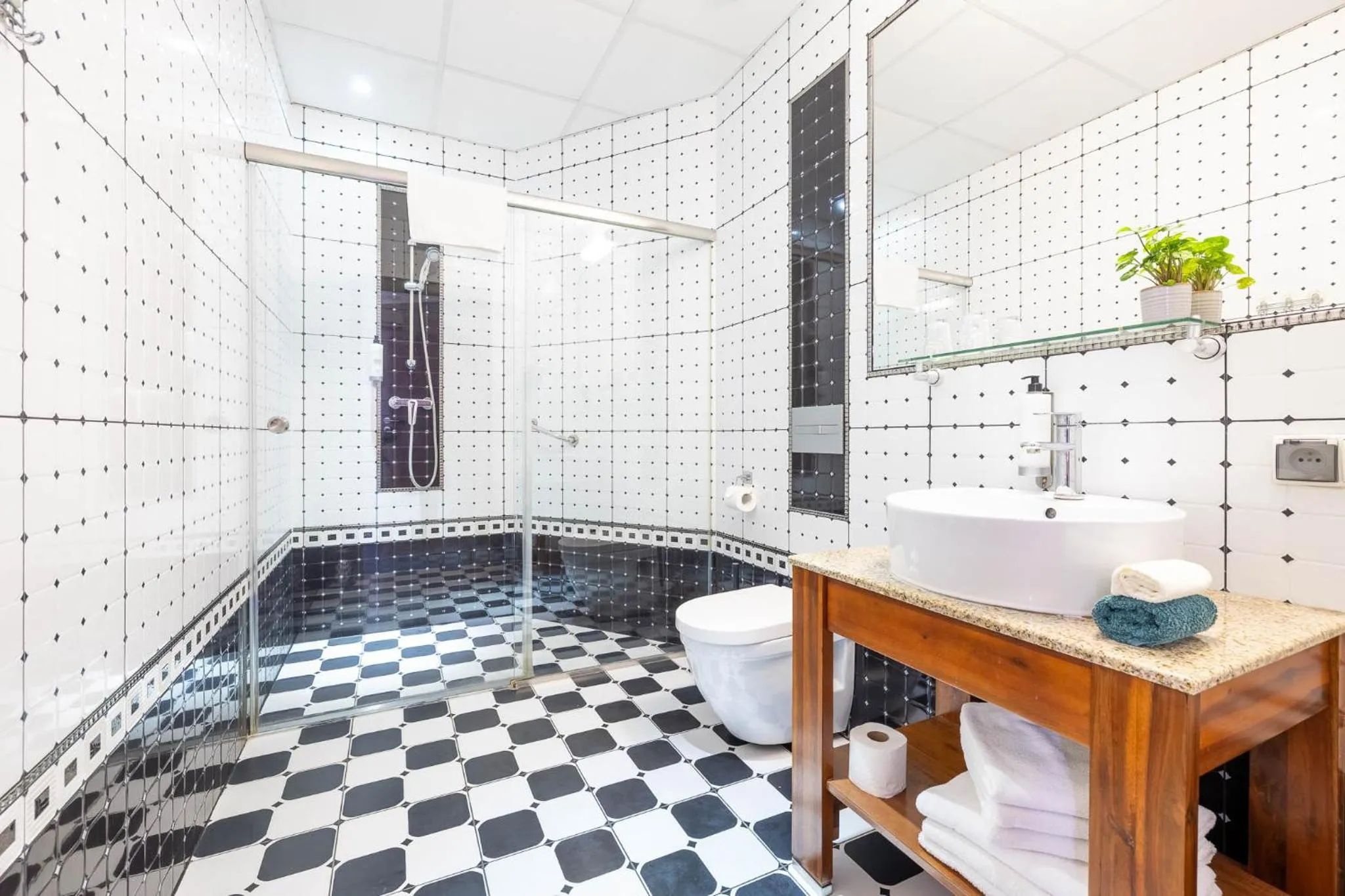 Shower in Hotel Piast Wrocław Centrum