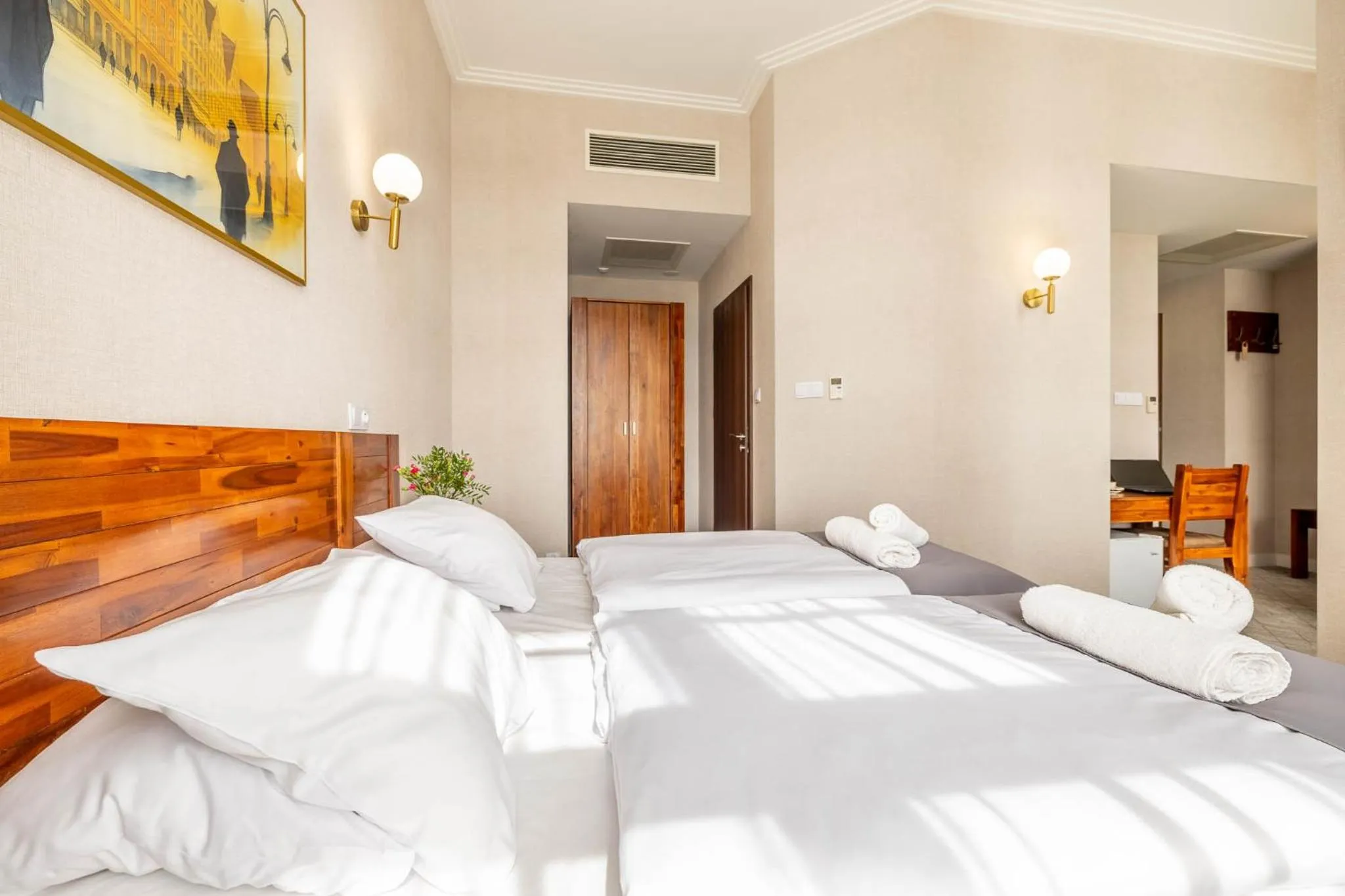 Bed in Hotel Piast Wrocław Centrum