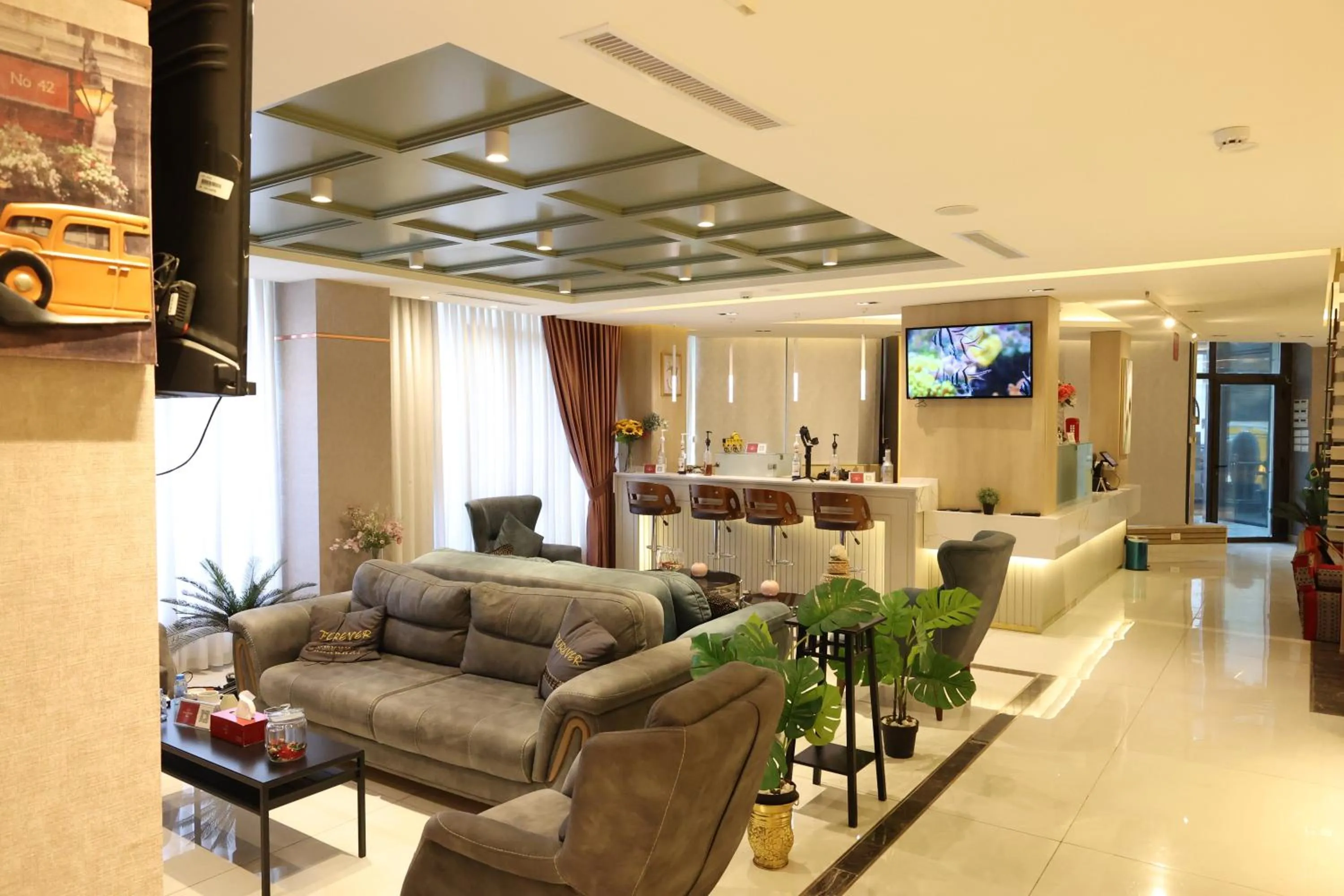 Communal lounge/ TV room in Londrina Hotel