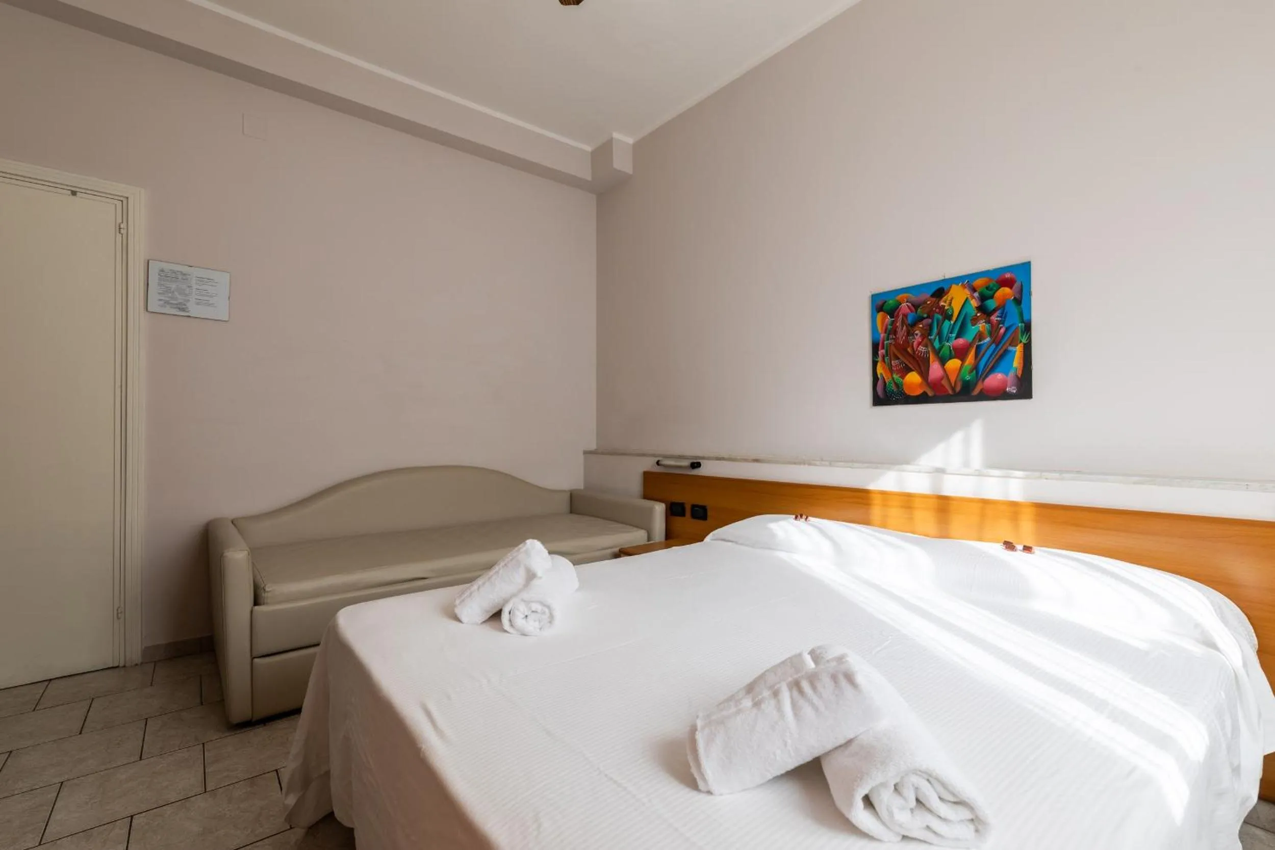 Bed in Hotel Santa Maria