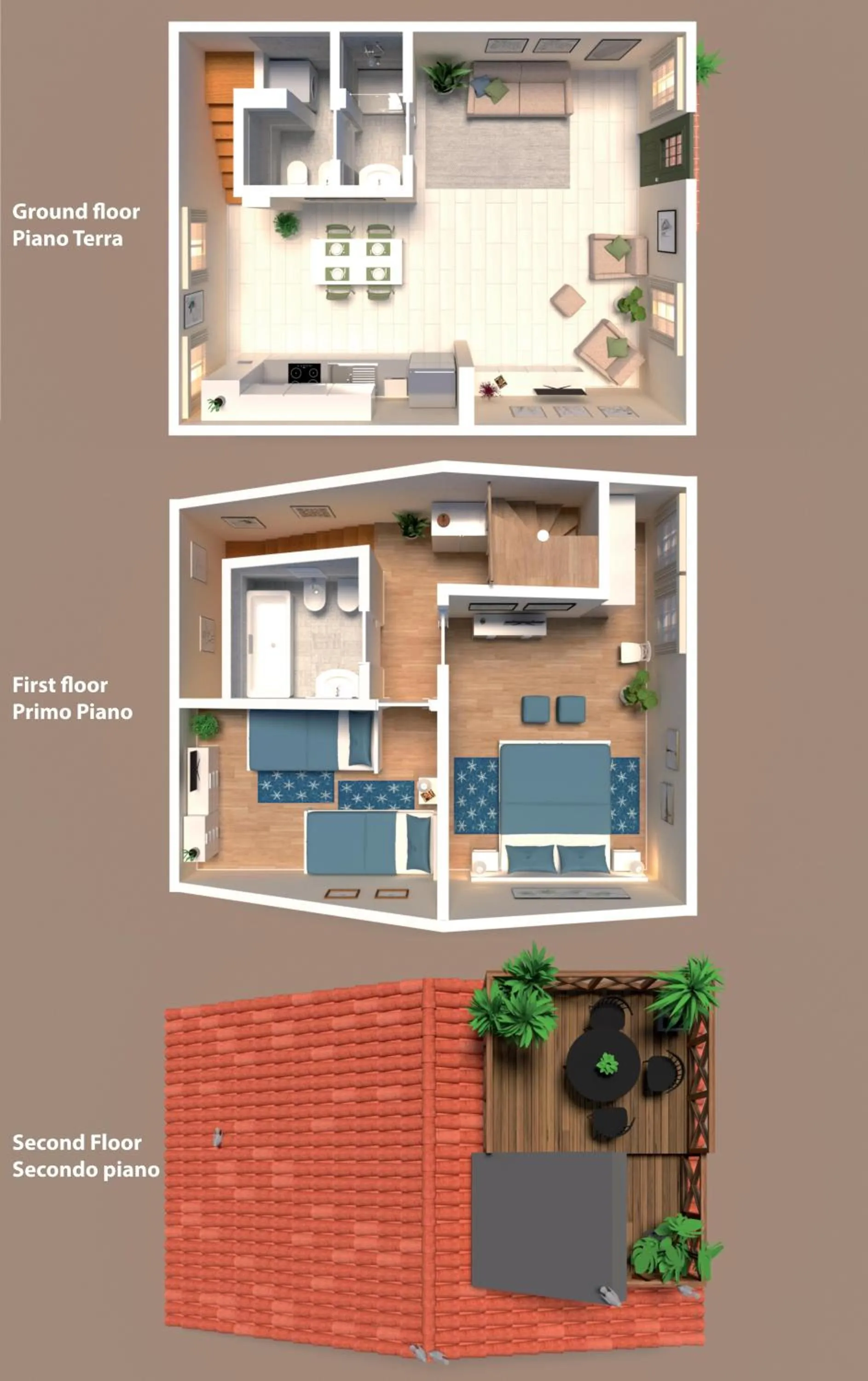 Floor plan in Ca' Degli Antichi Giardini Apartments