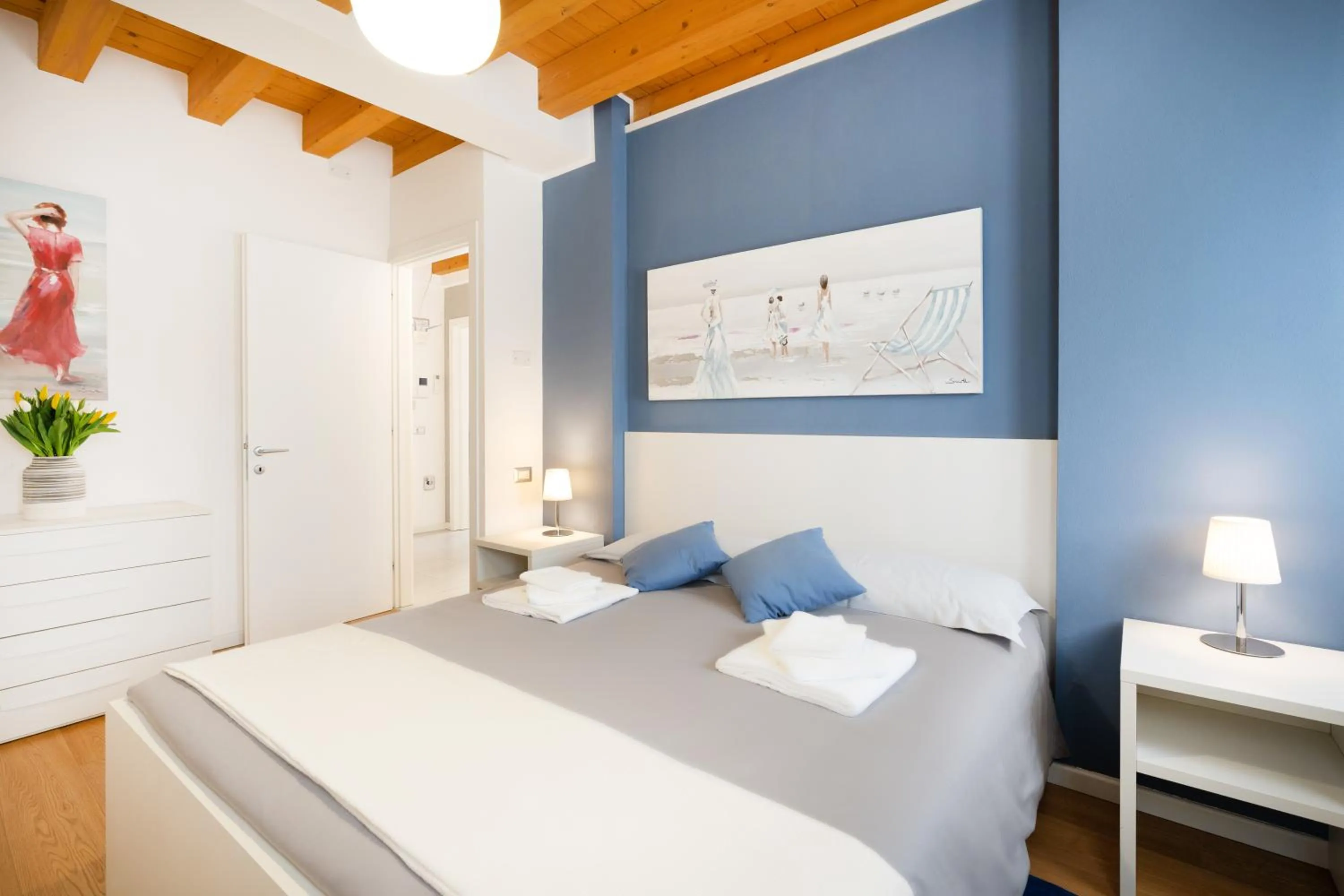 Bed in Ca' Degli Antichi Giardini Apartments