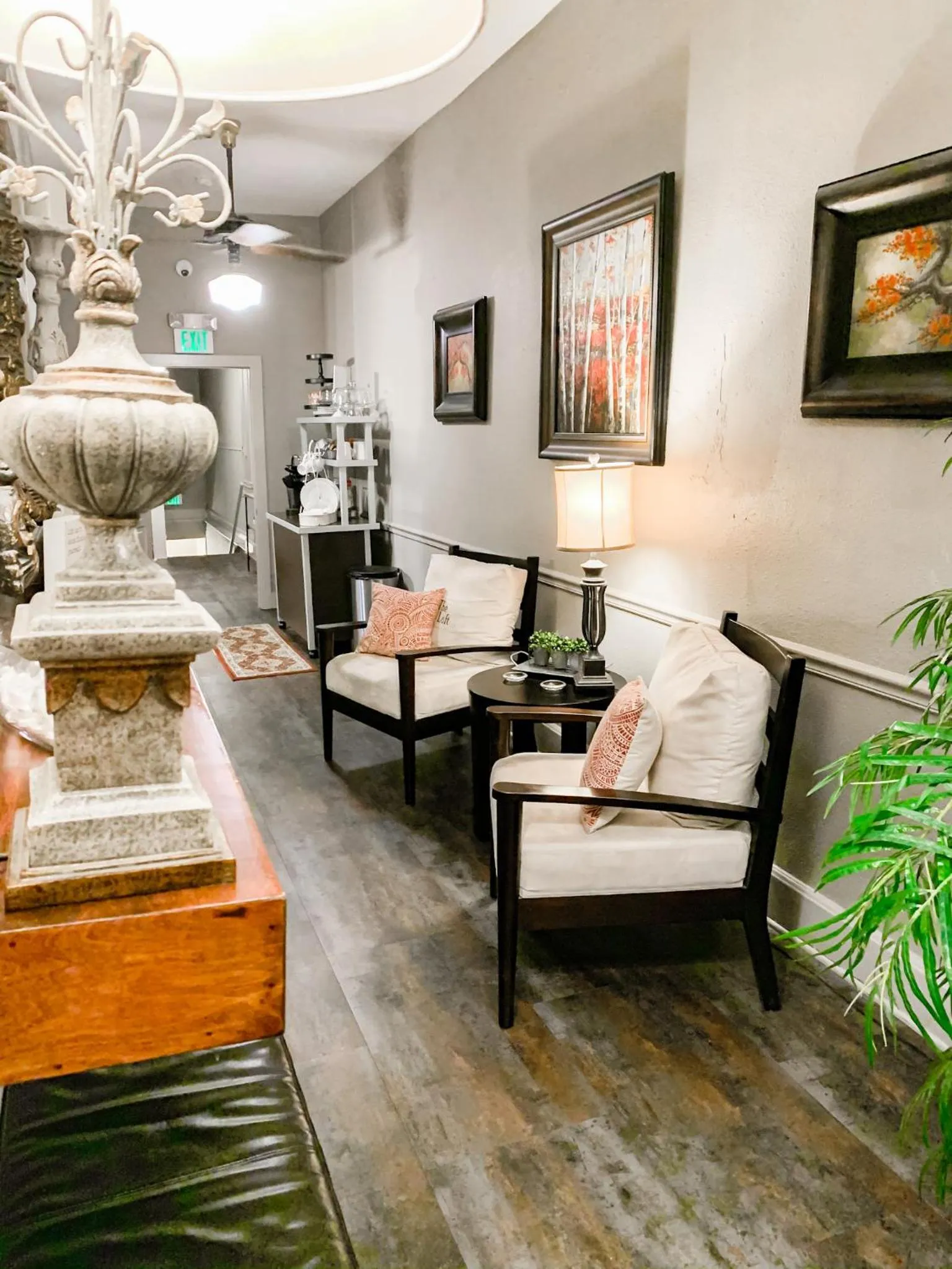 Seating area in The Loft on the Square