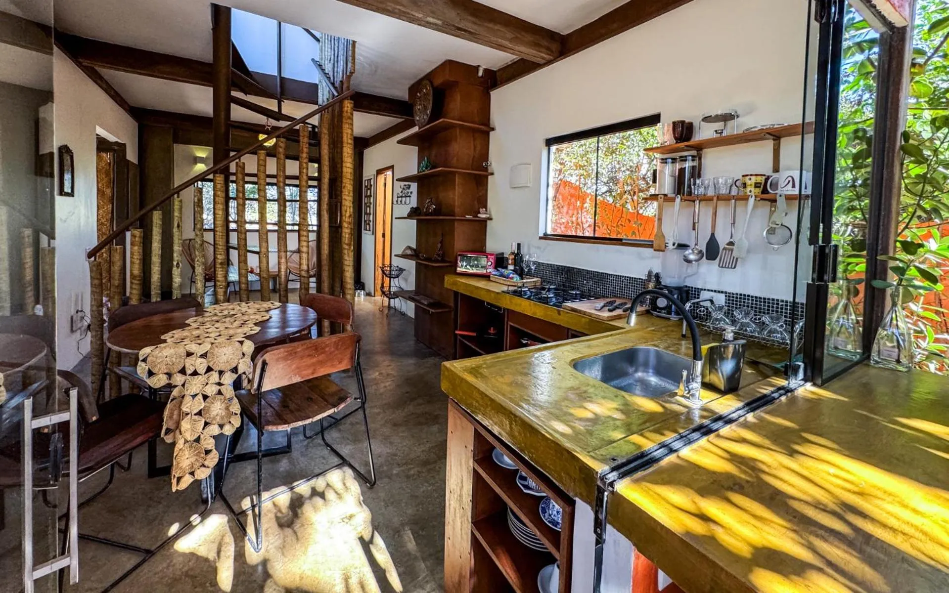 Kitchen or kitchenette in Vila Abaton