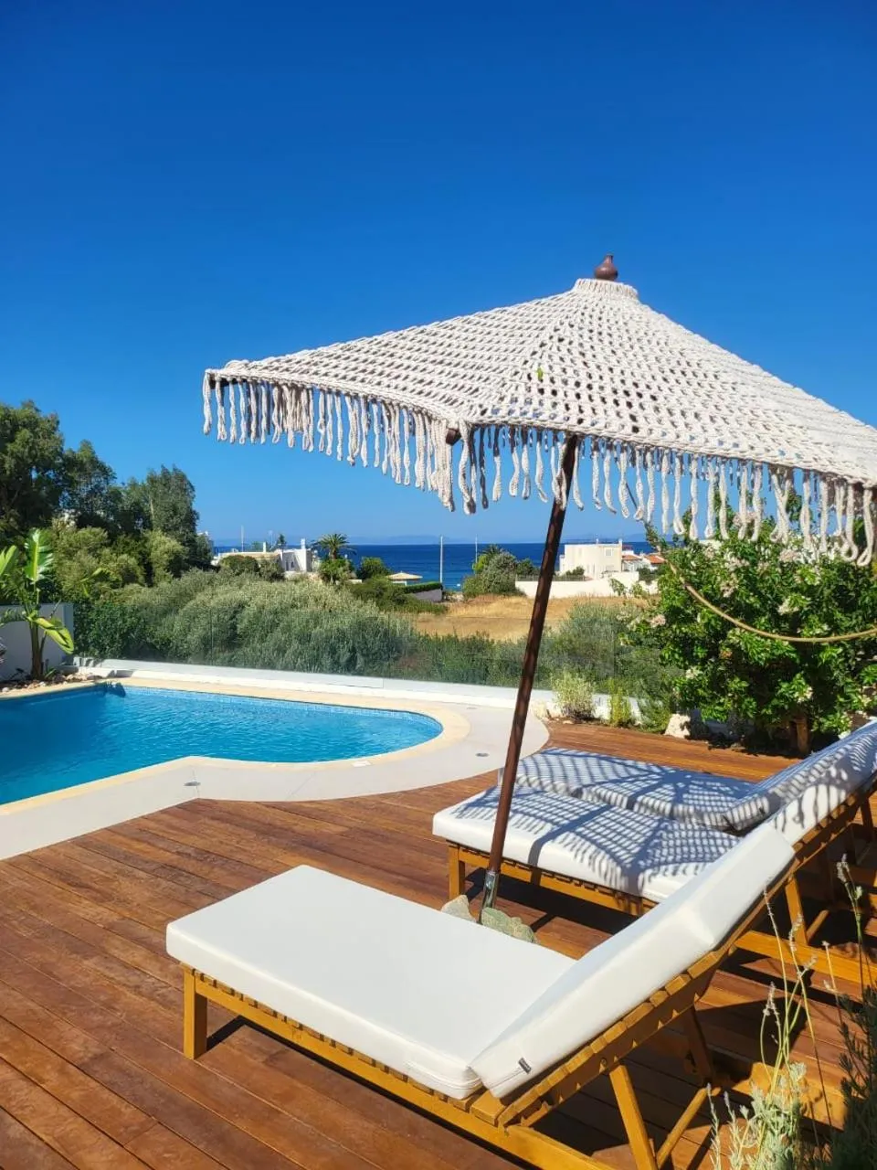 Pool view in Villa Solaris