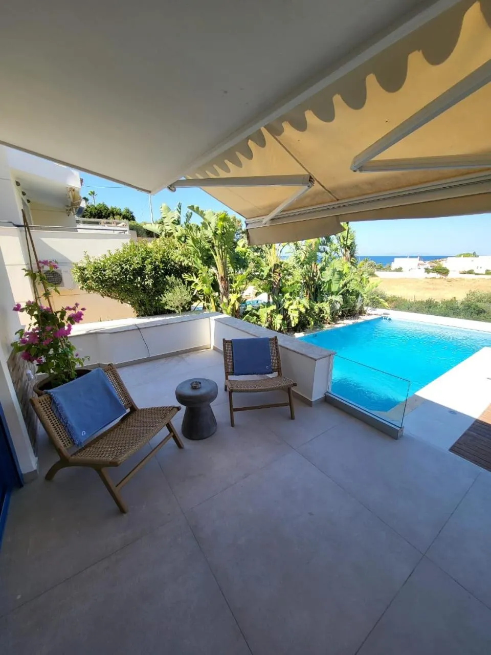 Pool view in Villa Solaris