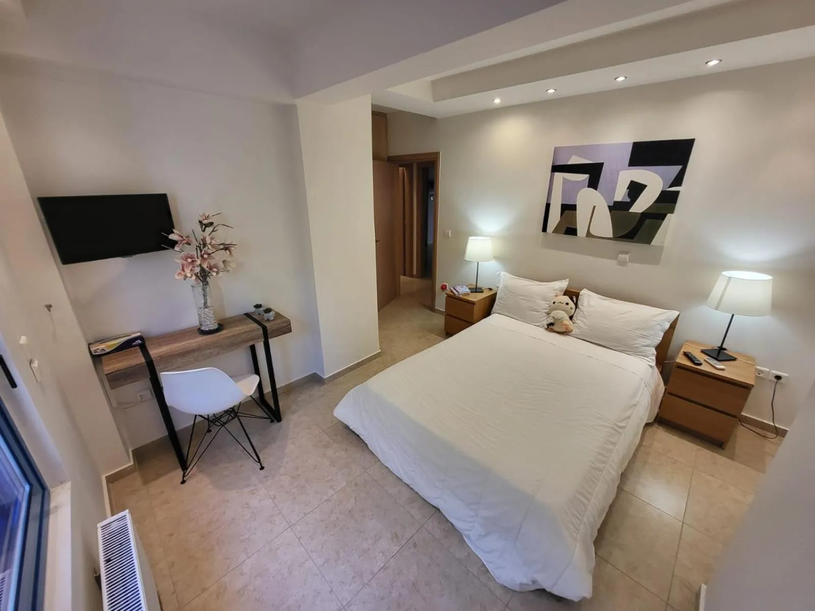 Bedroom, Bed in Villa Solaris
