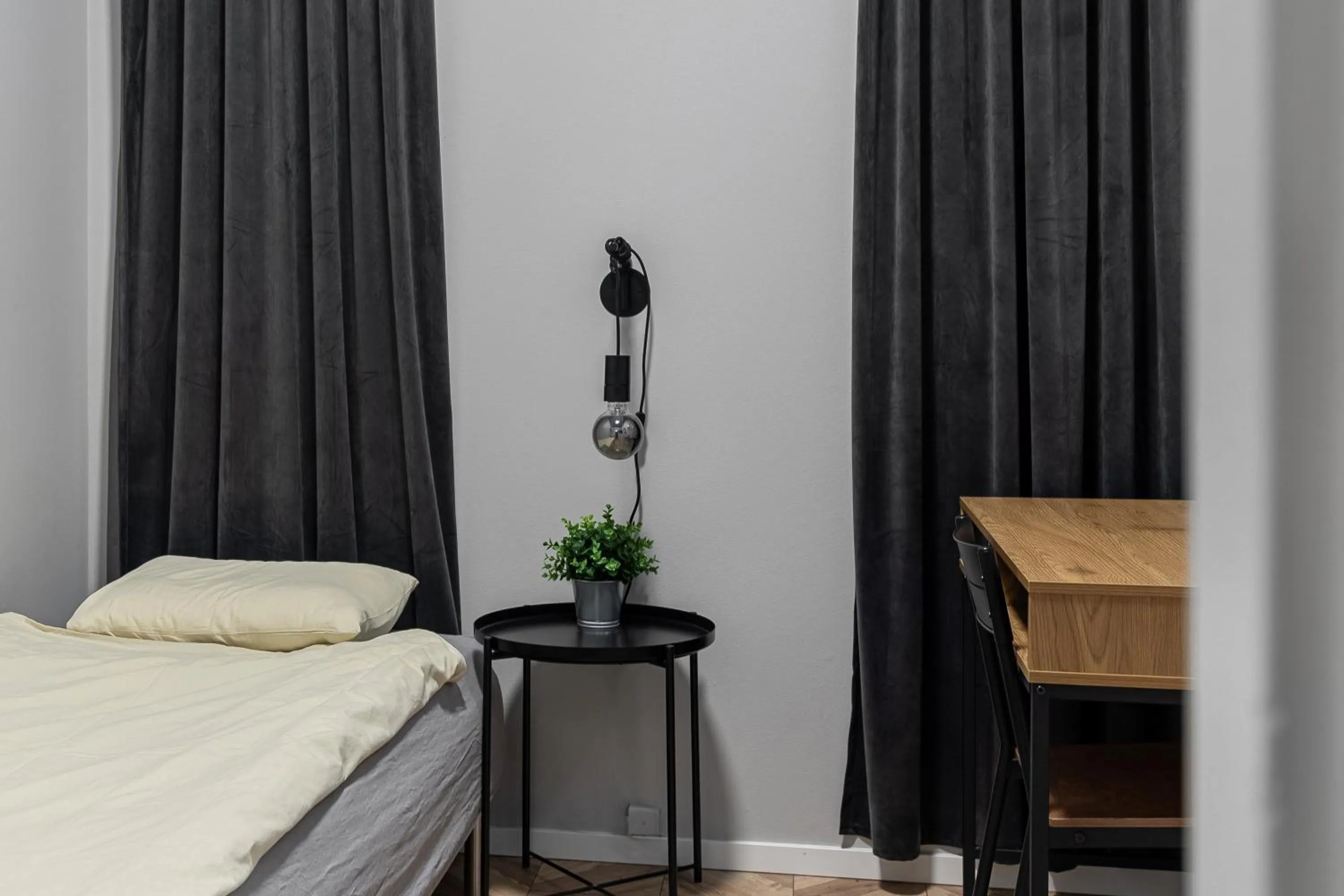 Bed in Kallhällsbaden Strandhotell