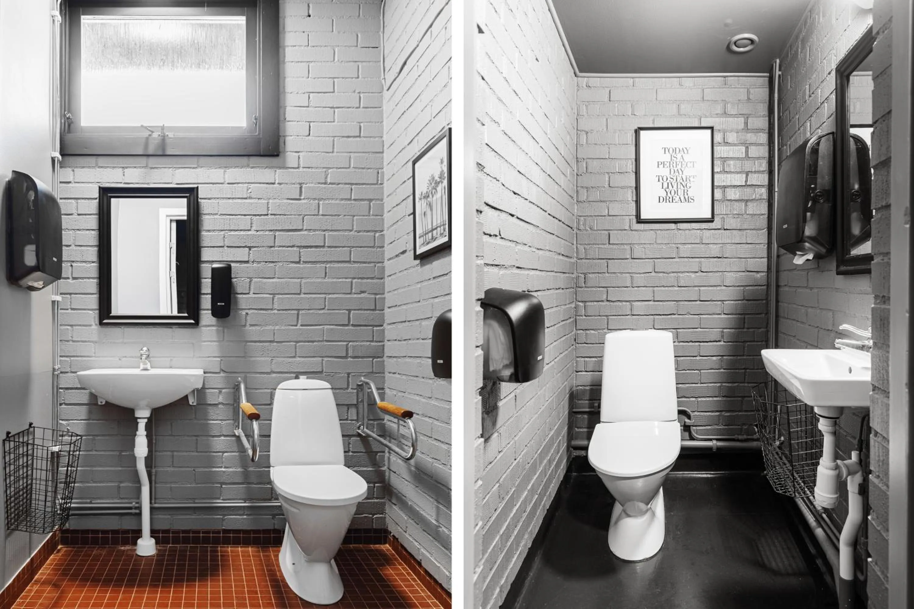 Toilet in Kallhällsbaden Strandhotell