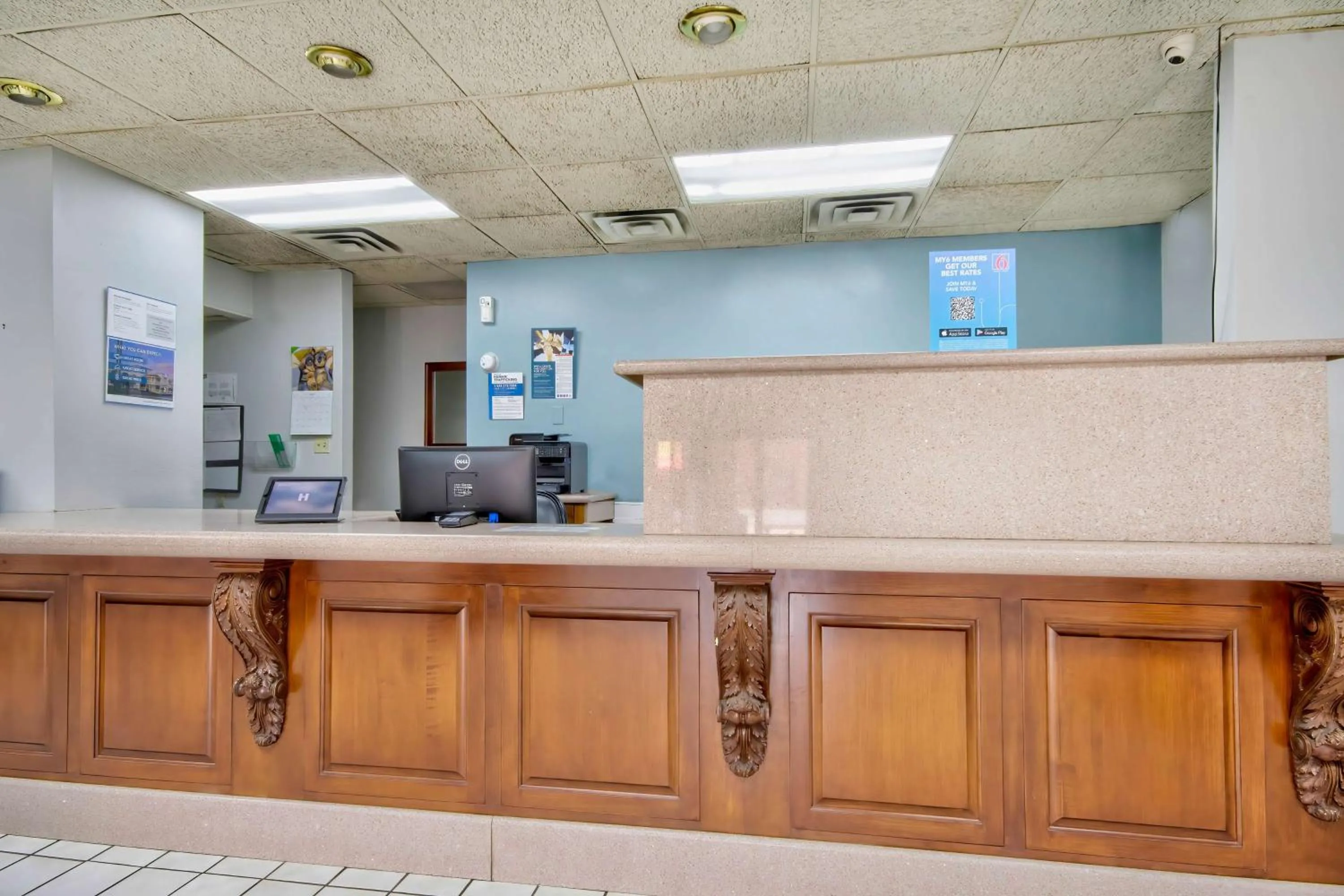 Lobby or reception in Motel 6 Bossier City, La