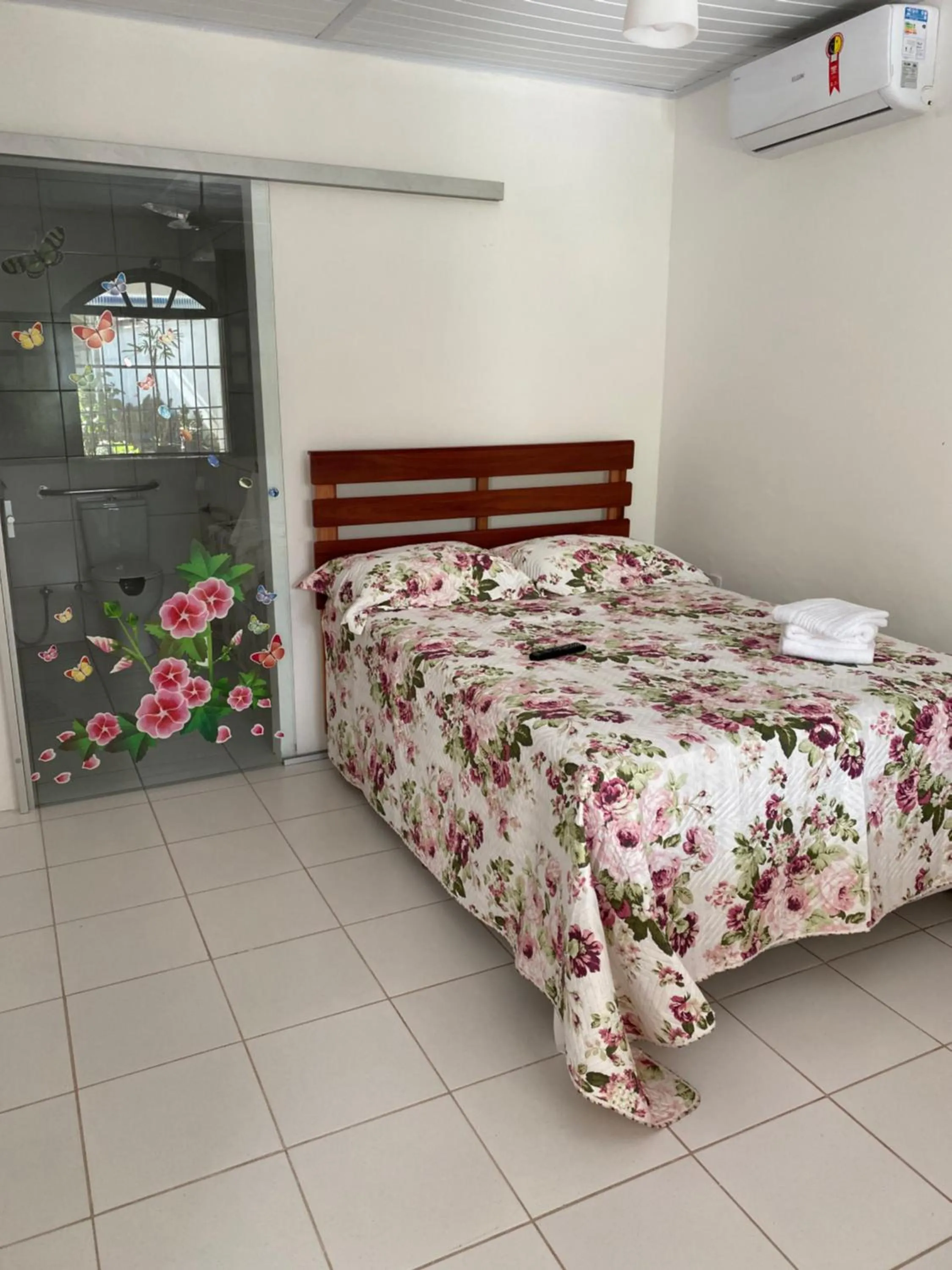 Bed in Pousada Norage