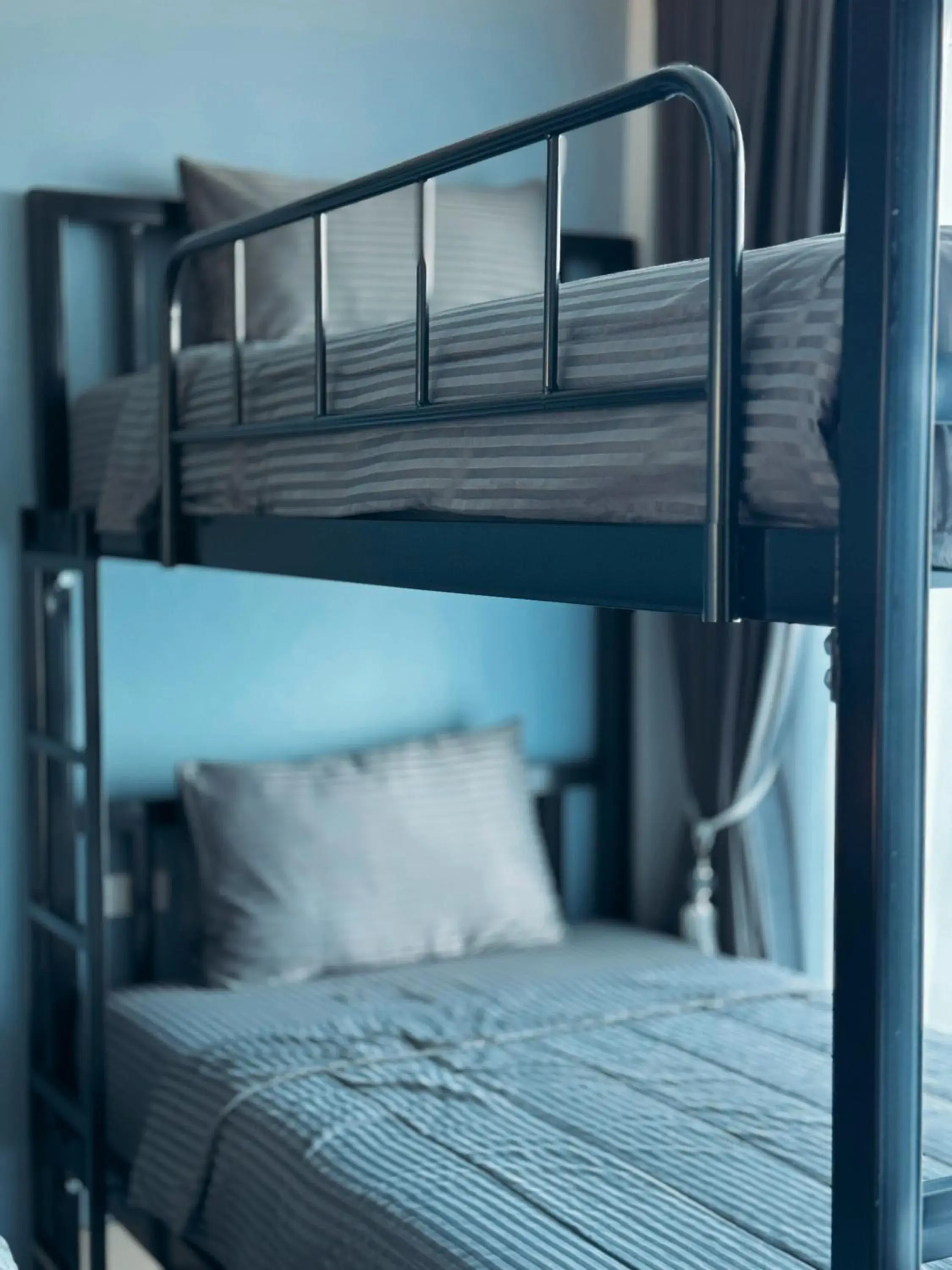 Bed in Reboot Retreat Beach Resort, Restaurant, and Coffee Shop Bed in Reboot Retreat Beach Resort, Restaurant, and Coffee Shop